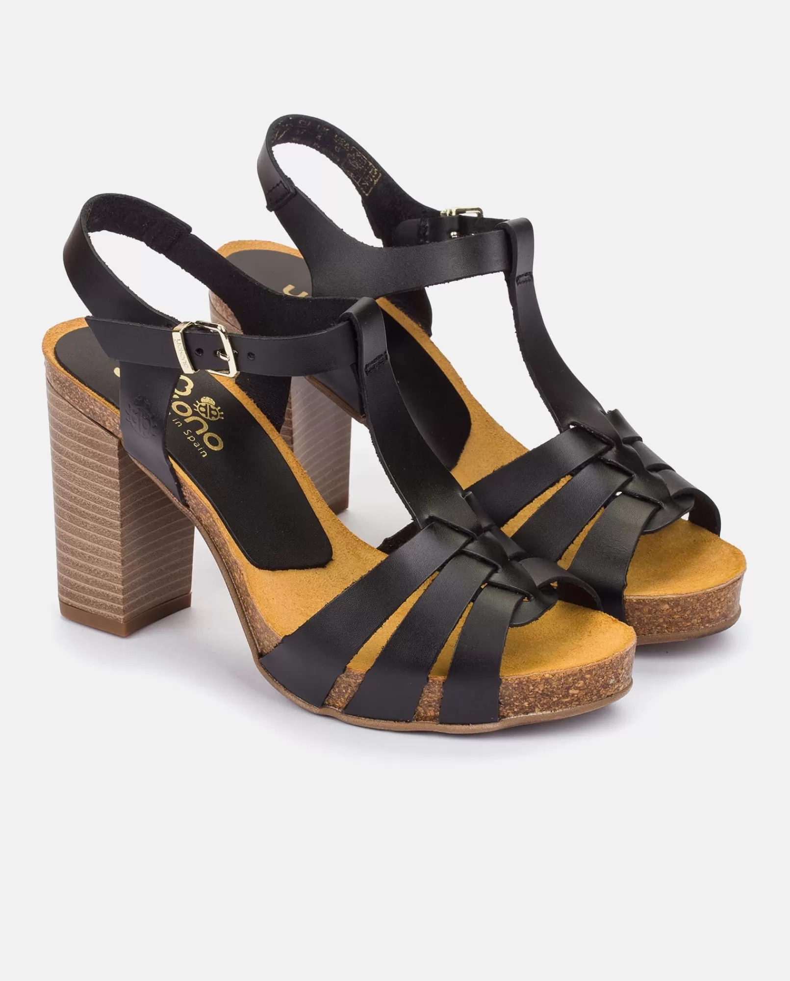 Heeled Sandals^Yokono CARACAS-101 Heeled Sandal Black