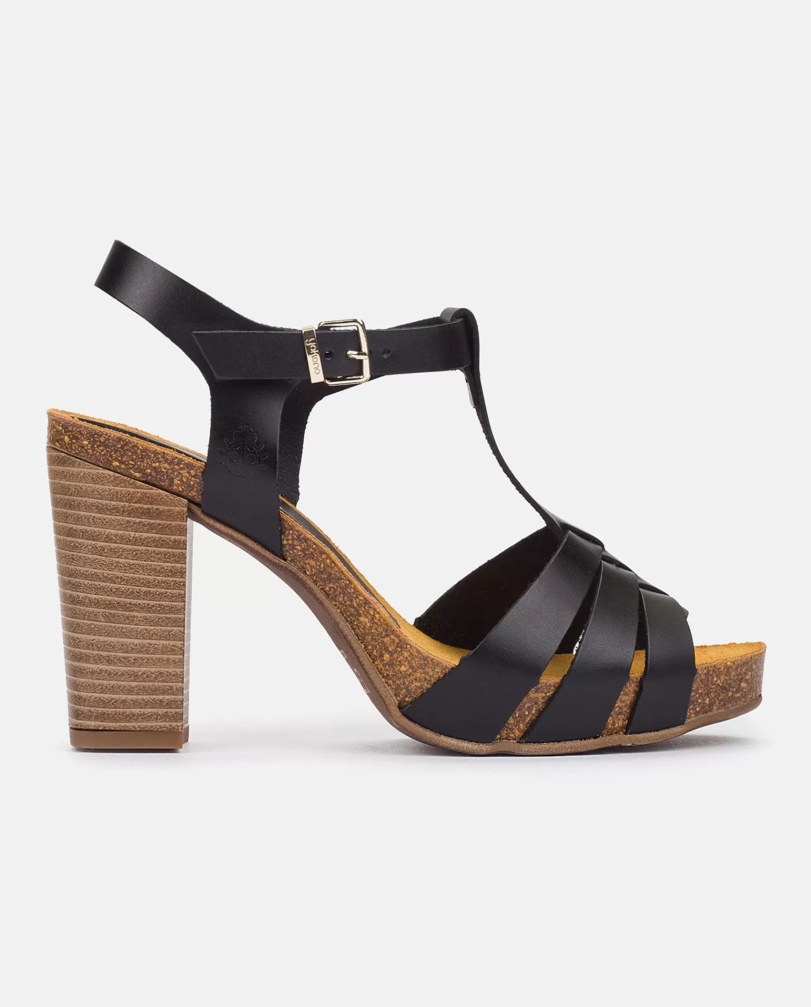 Heeled Sandals^Yokono CARACAS-101 Heeled Sandal Black