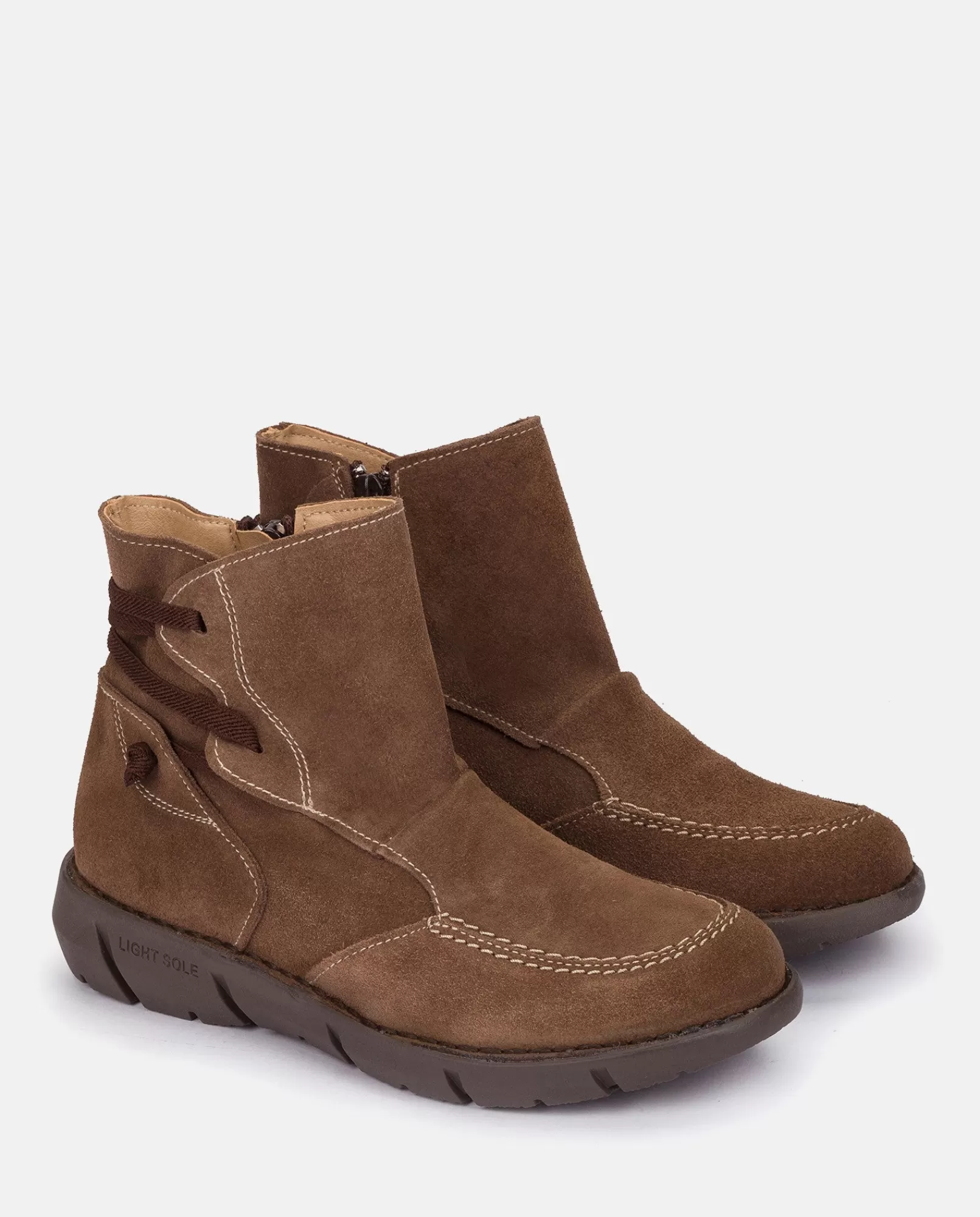 Ankle Boots^Yokono Flat Booty OLBA-001 Brown