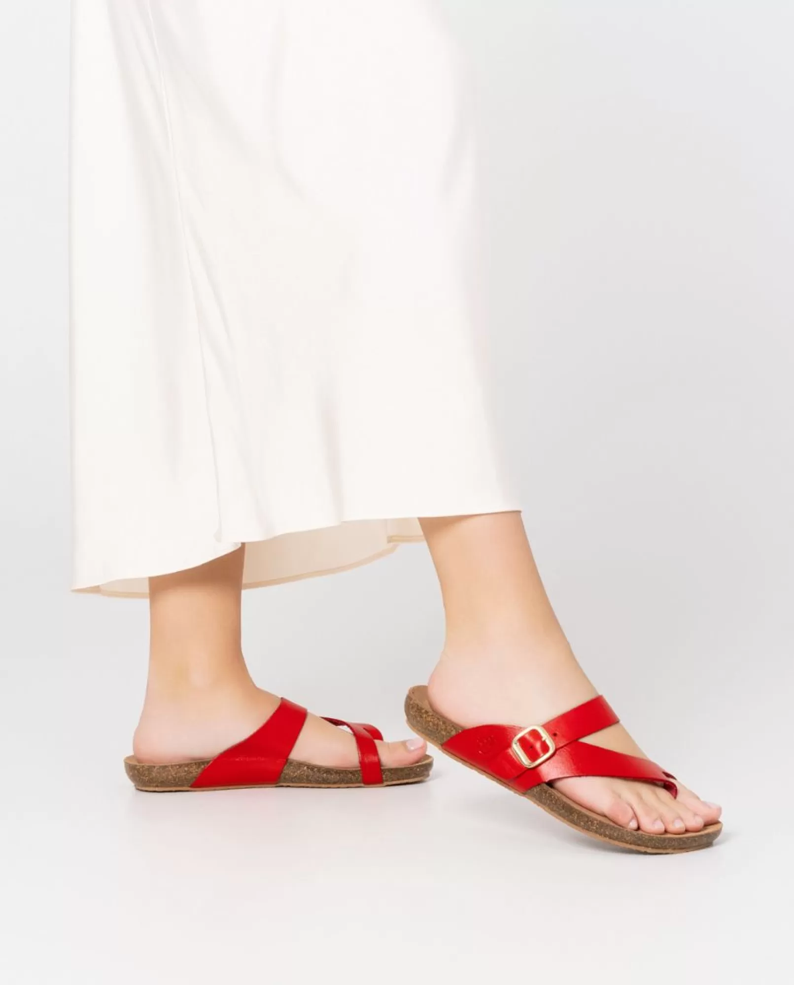 Flat Sandals^Yokono Flat Sandal IBIZA-013 Red