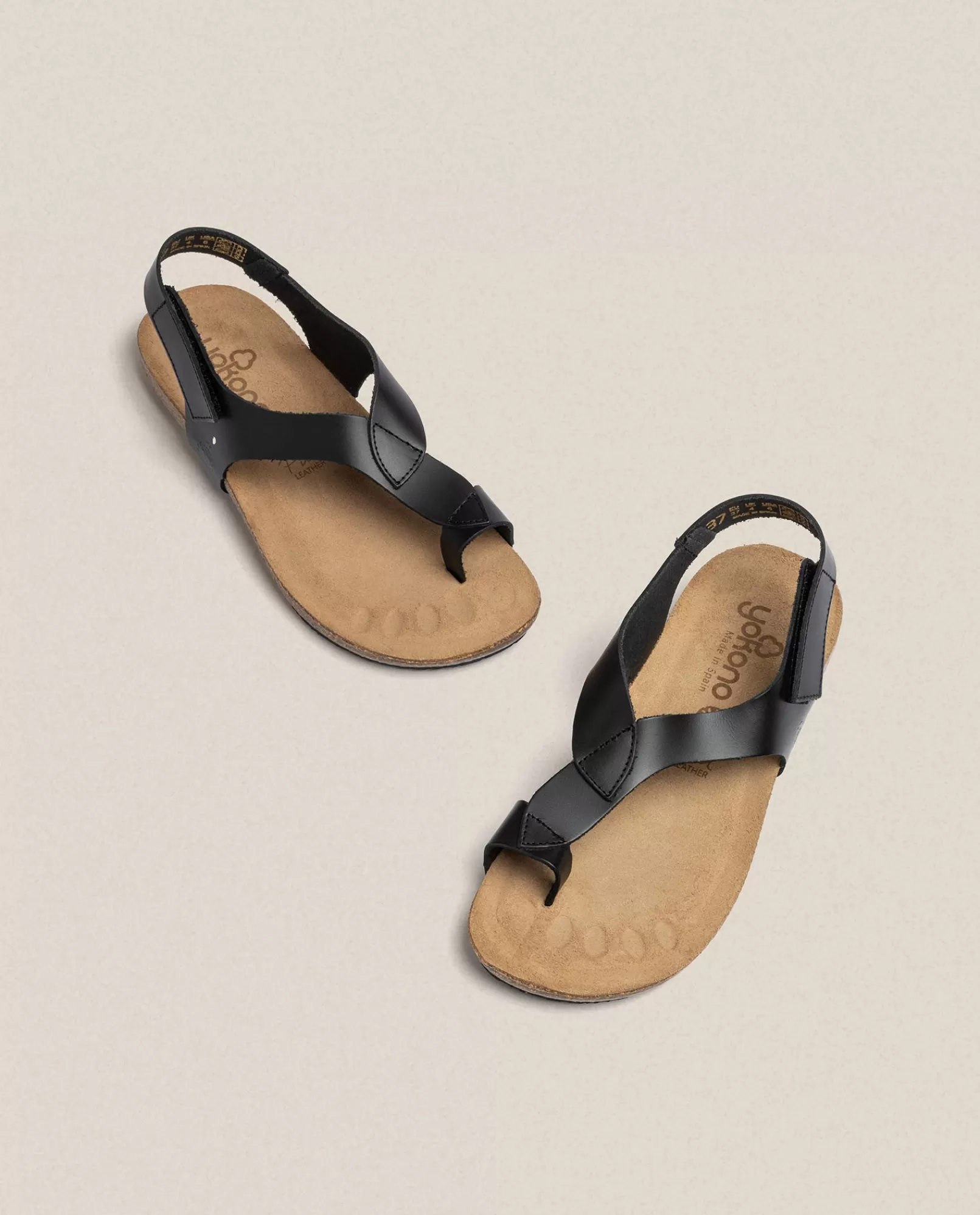 Flat Sandals^Yokono Flat Sandal IBIZA-174 Black