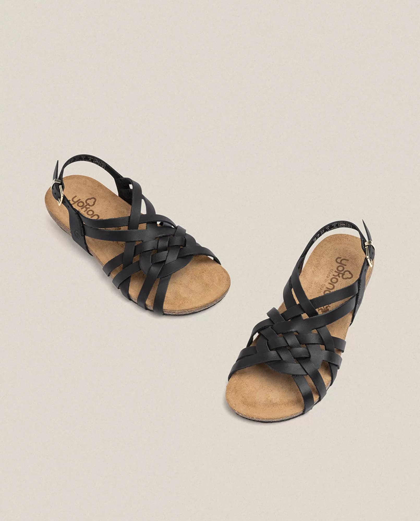 Flat Sandals^Yokono Flat Sandal IBIZA-175 Black