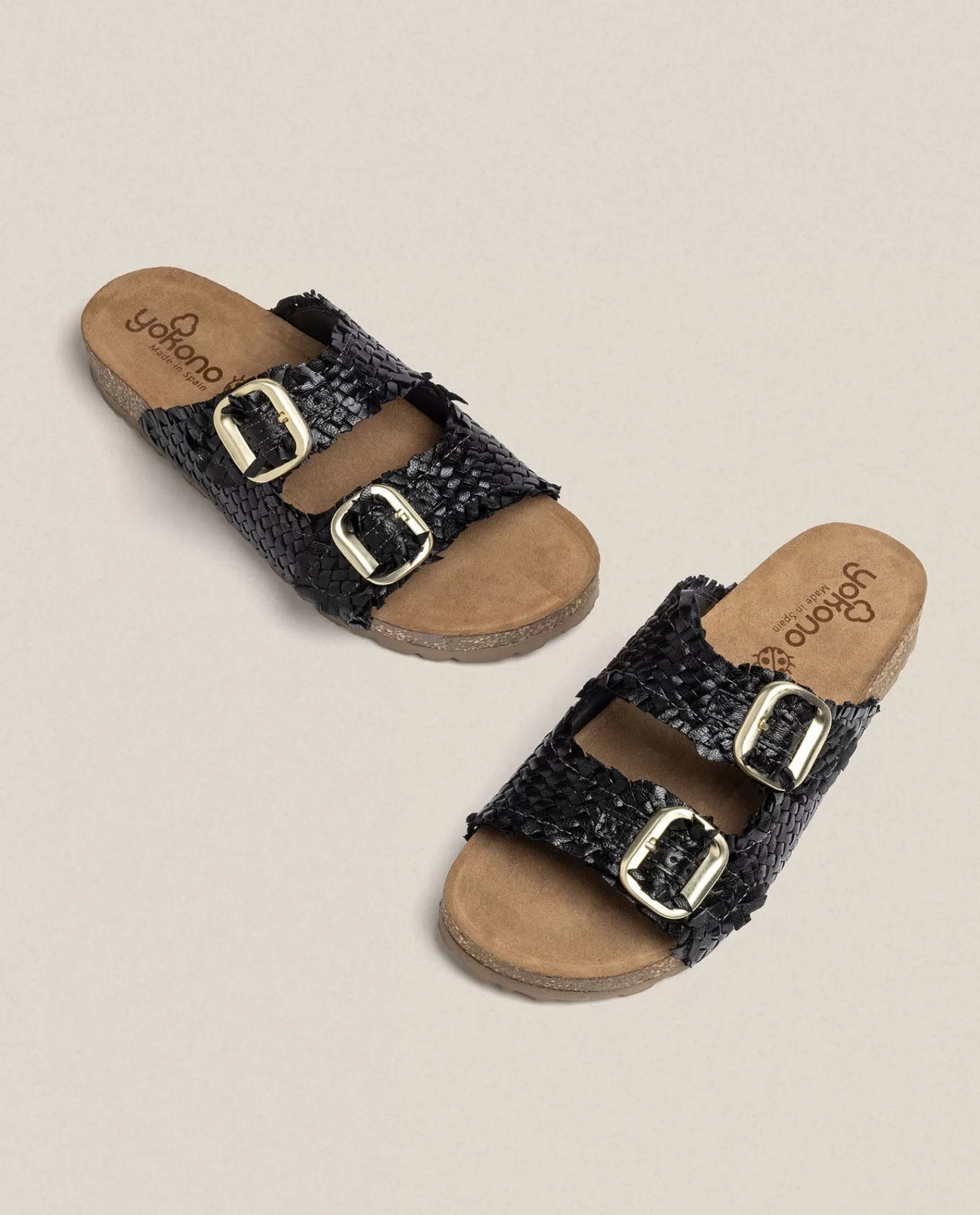 Flat Sandals^Yokono Flat Sandal JERBA-143 Black