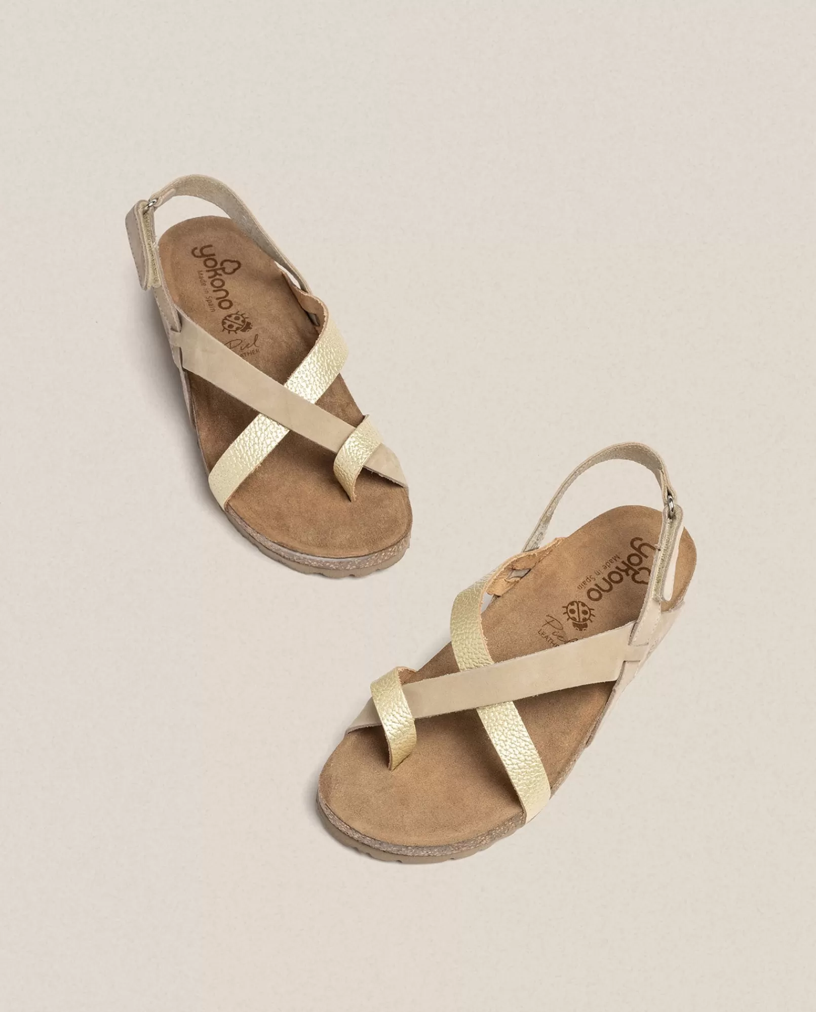 Flat Sandals^Yokono Flat Sandal JERBA-718 Gold