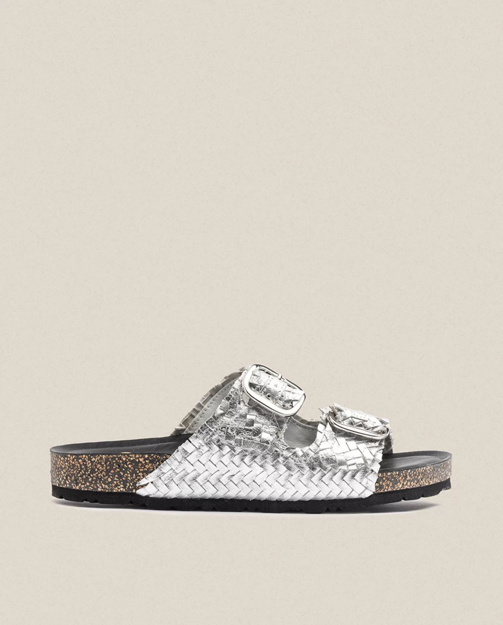 Flat Sandals^Yokono Flat Sandal Jerba 143 Silver