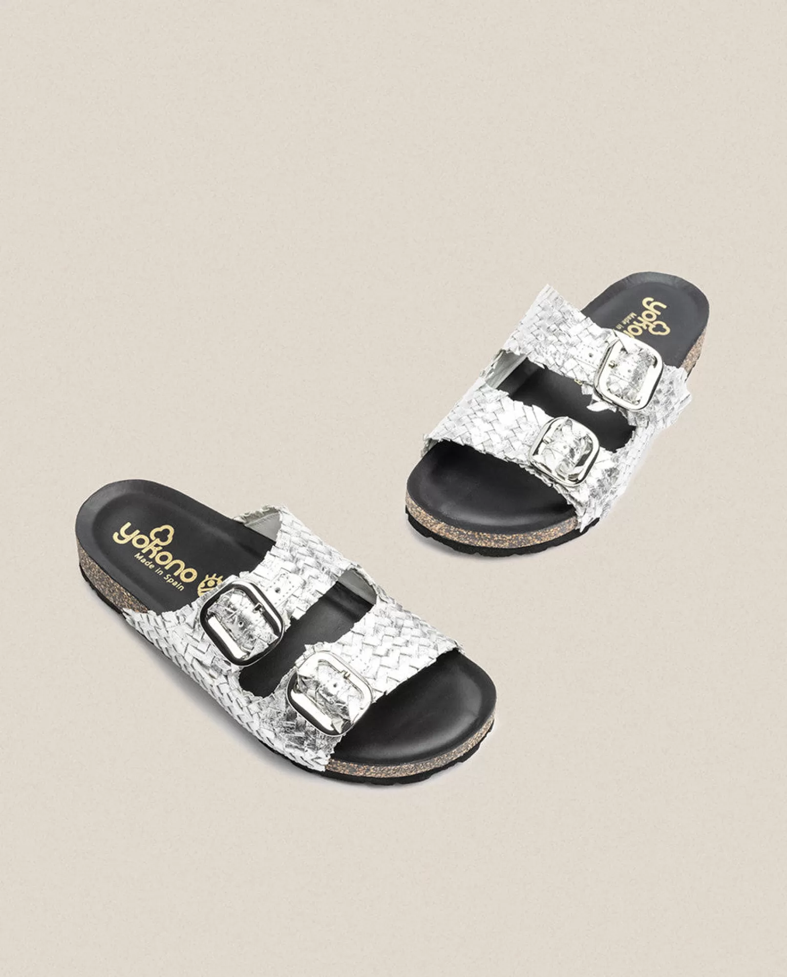 Flat Sandals^Yokono Flat Sandal Jerba 143 Silver