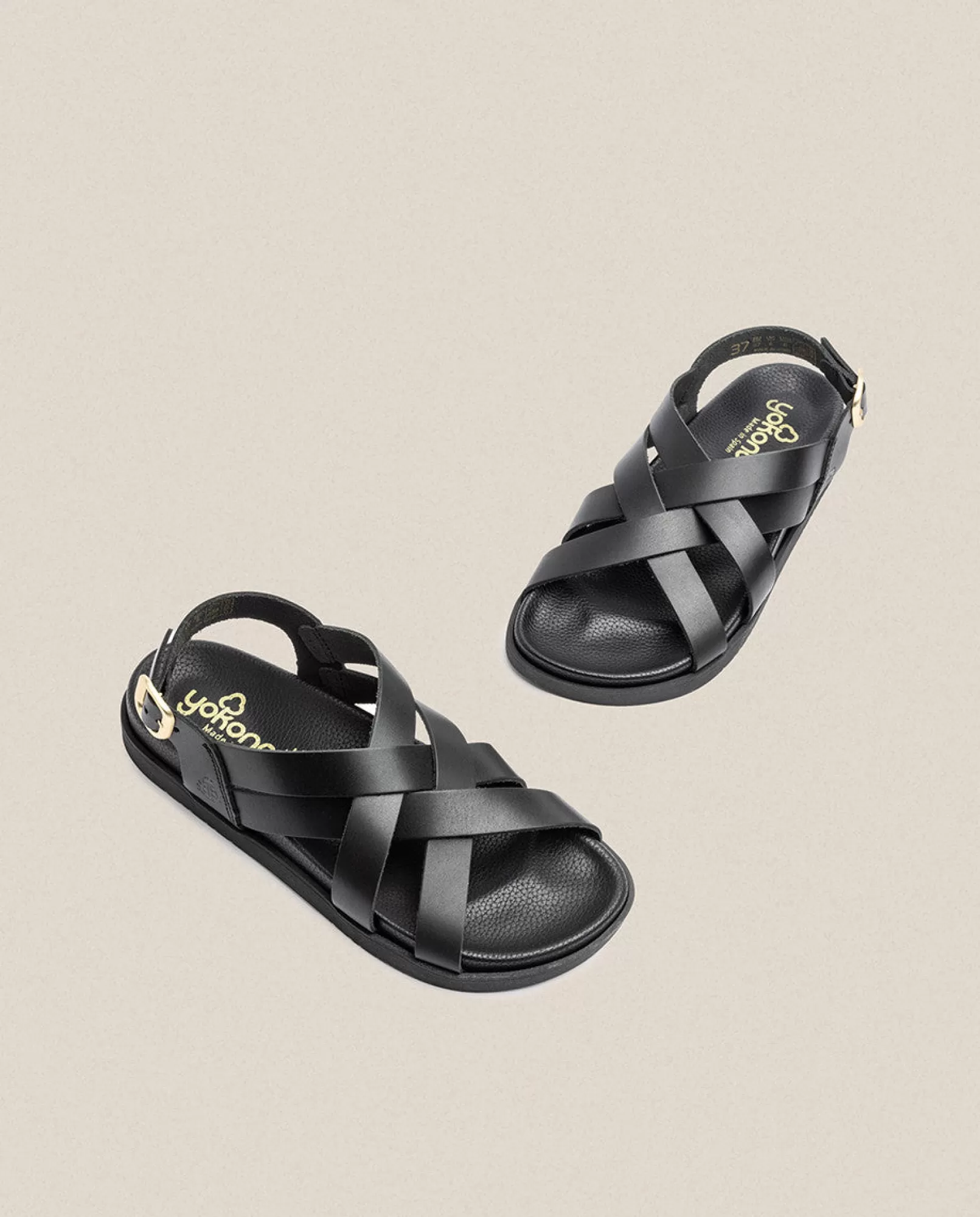 Flat Sandals^Yokono Flat Sandal Morena 005 Black