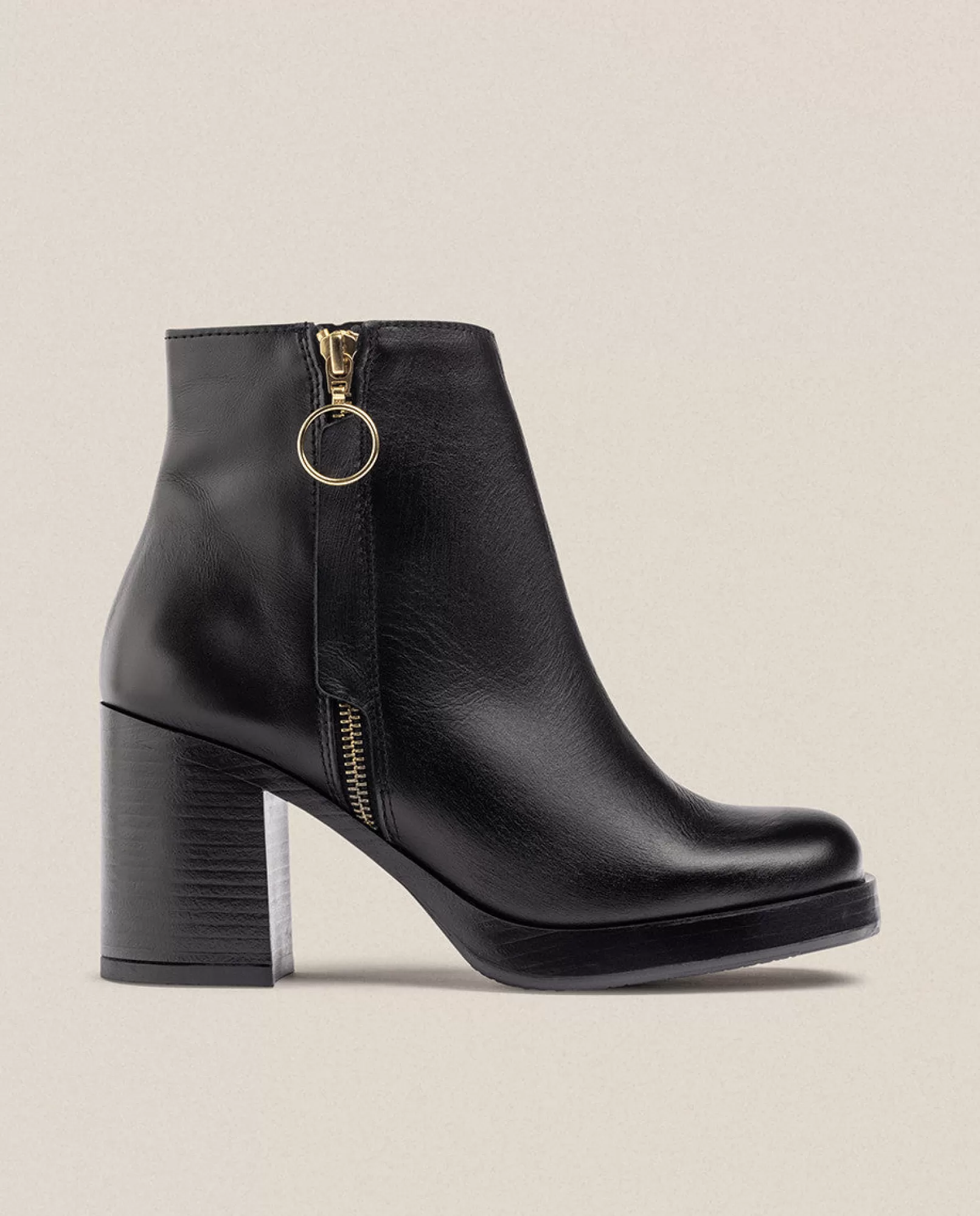 Ankle Boots^Yokono Heeled Ankle Boot KOLIN-007 Black