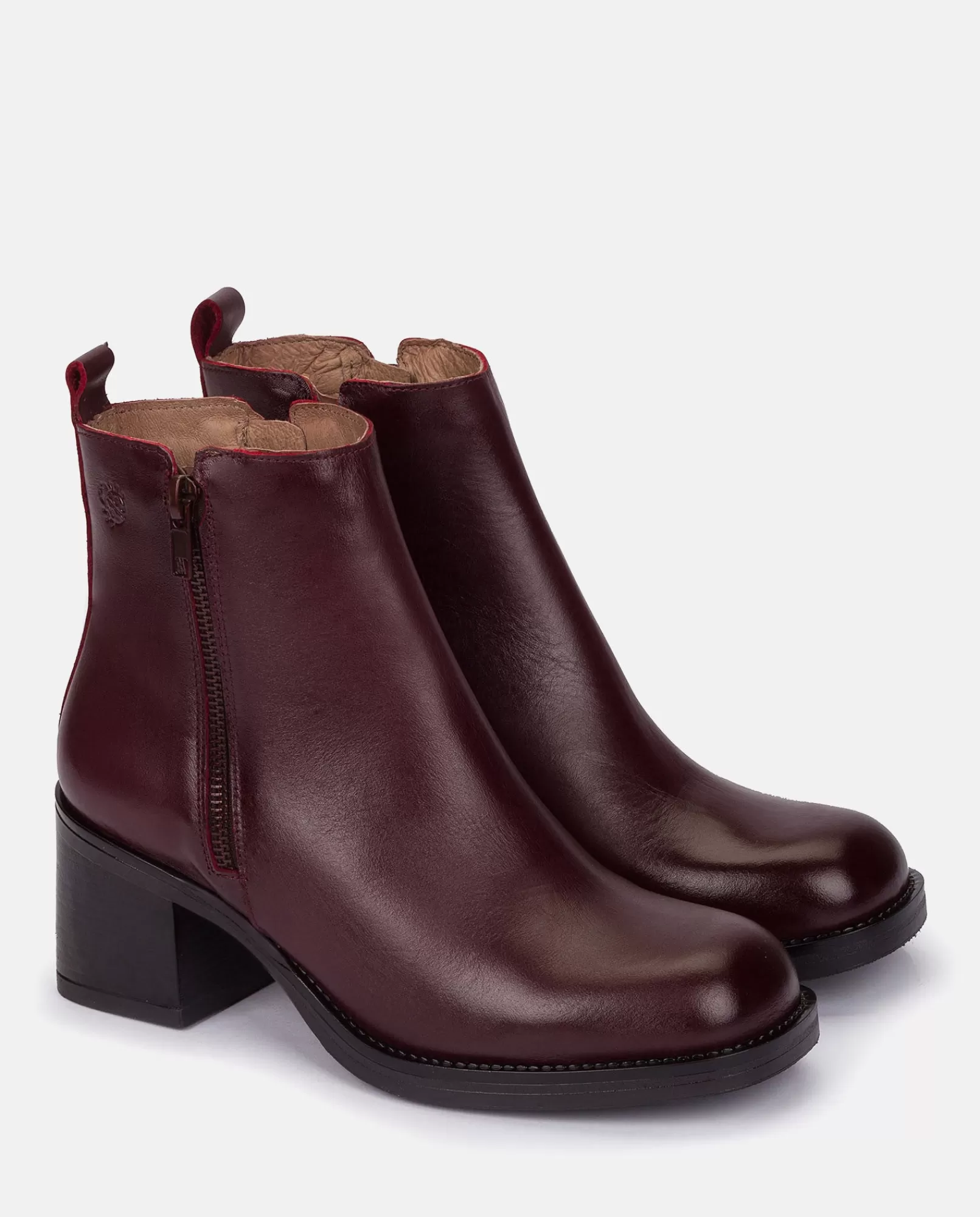 Ankle Boots^Yokono Heeled Ankle Boot LANDAS-002 Burgundy