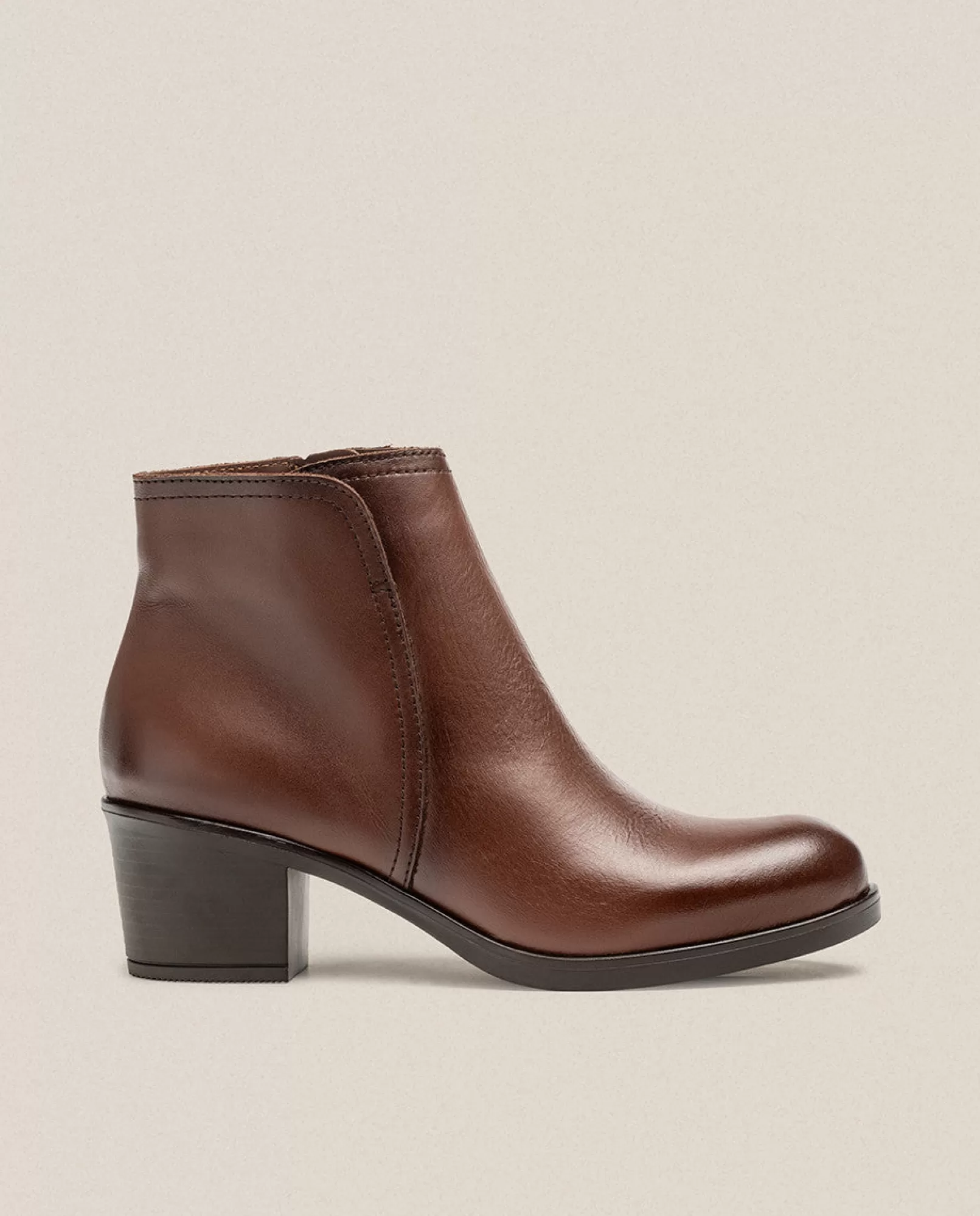 Ankle Boots^Yokono Heeled Ankle Boot LILLE-016 Brown