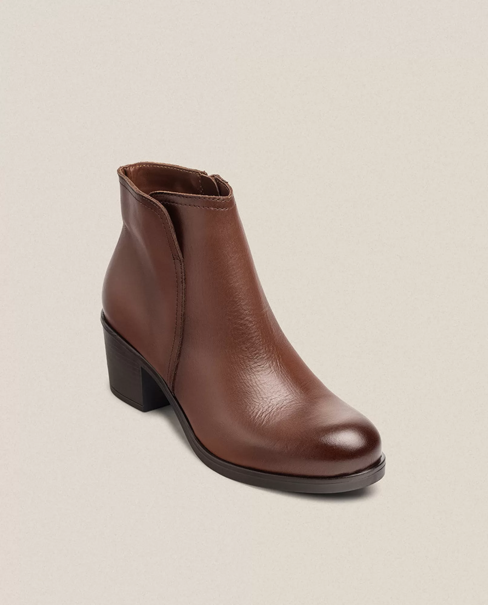 Ankle Boots^Yokono Heeled Ankle Boot LILLE-016 Brown