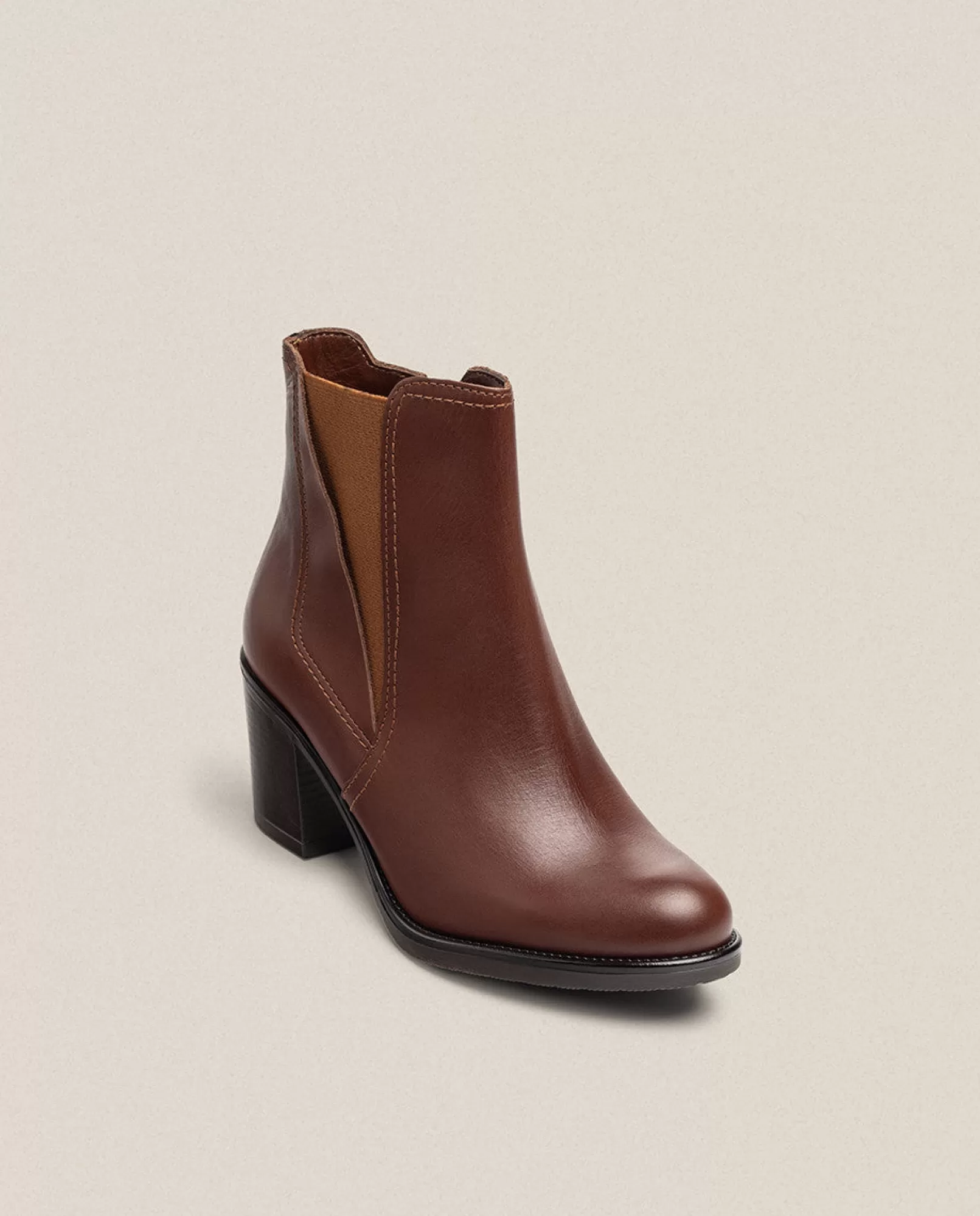 Ankle Boots^Yokono Heeled Ankle Boot ORNE-002 Brown