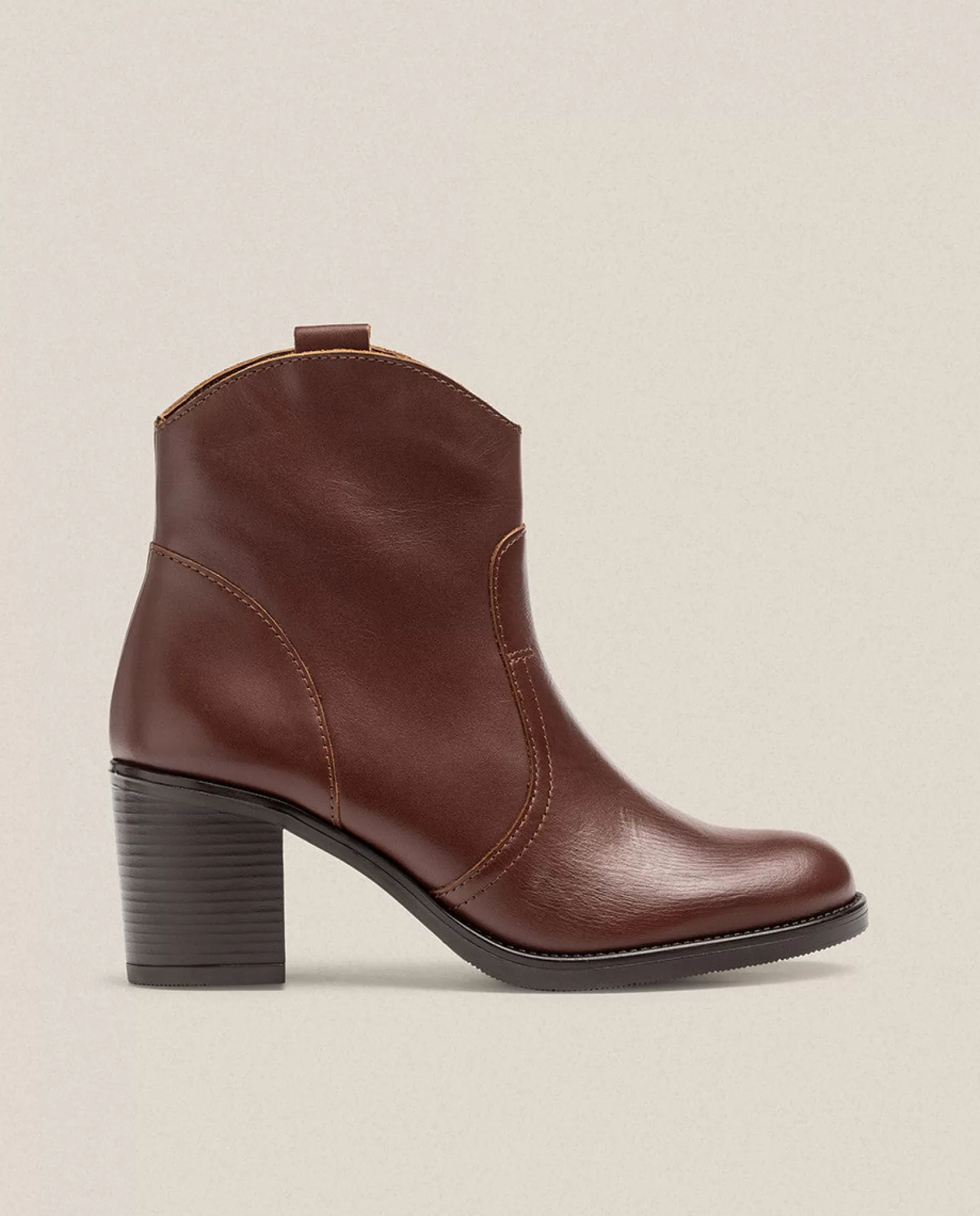 Ankle Boots^Yokono Heeled Ankle Boot ORNE-003 Brown