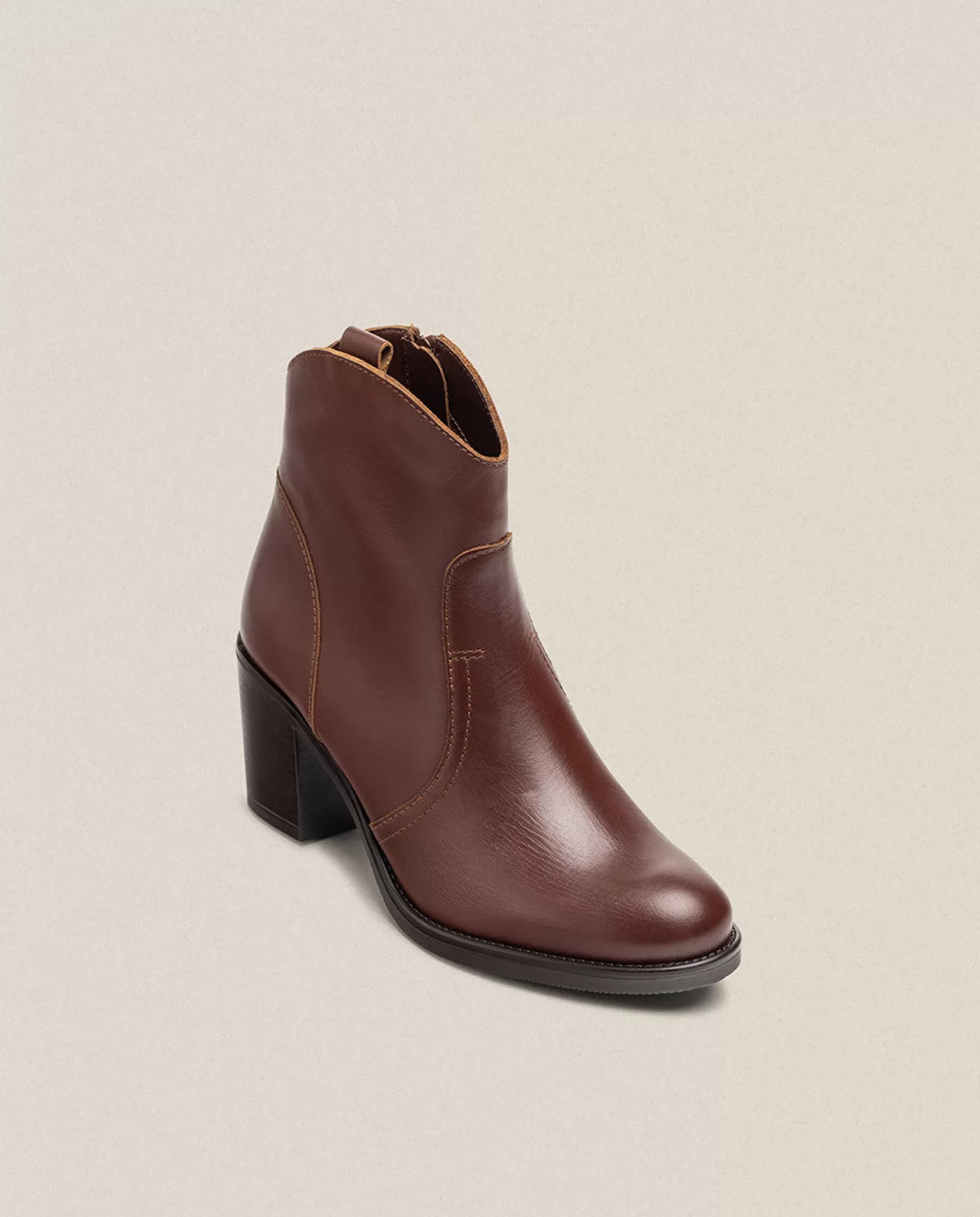 Ankle Boots^Yokono Heeled Ankle Boot ORNE-003 Brown