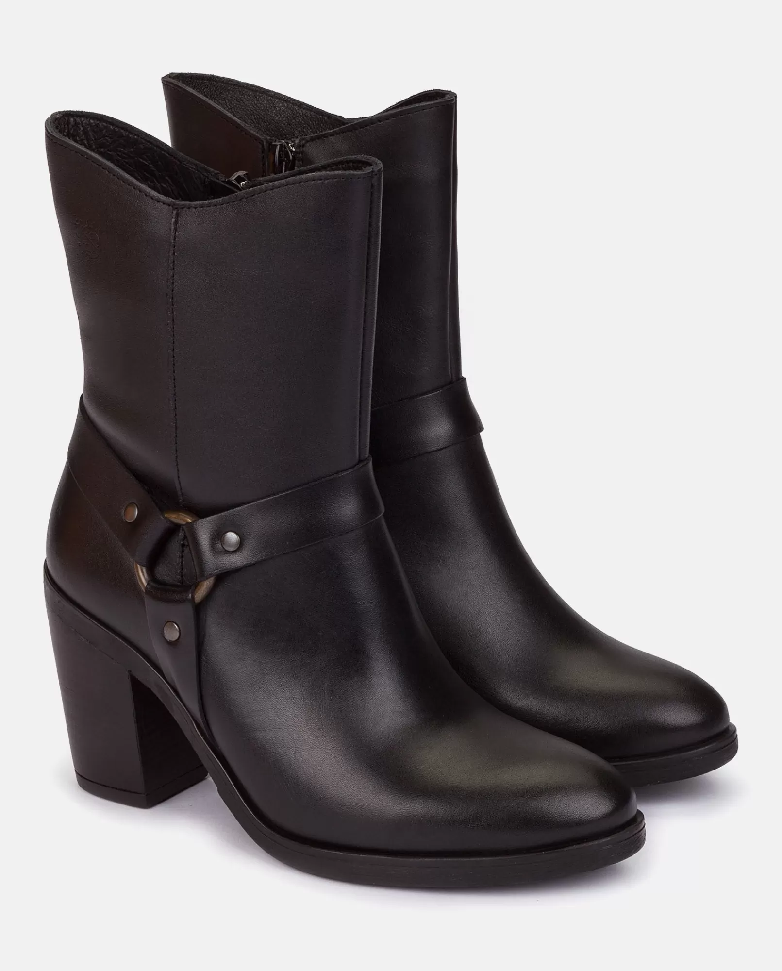 Ankle Boots^Yokono Heeled Ankle Boot TOURS-008 Nero