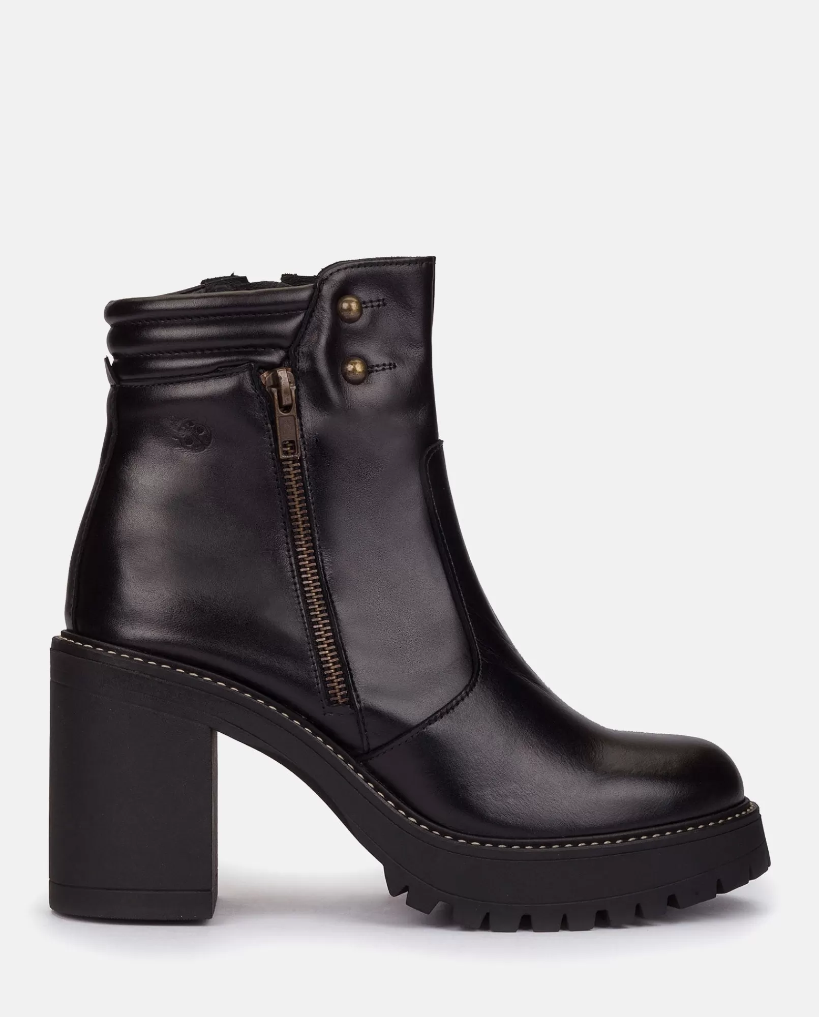 Ankle Boots^Yokono Heeled Ankle Boot TUNA-002 Black