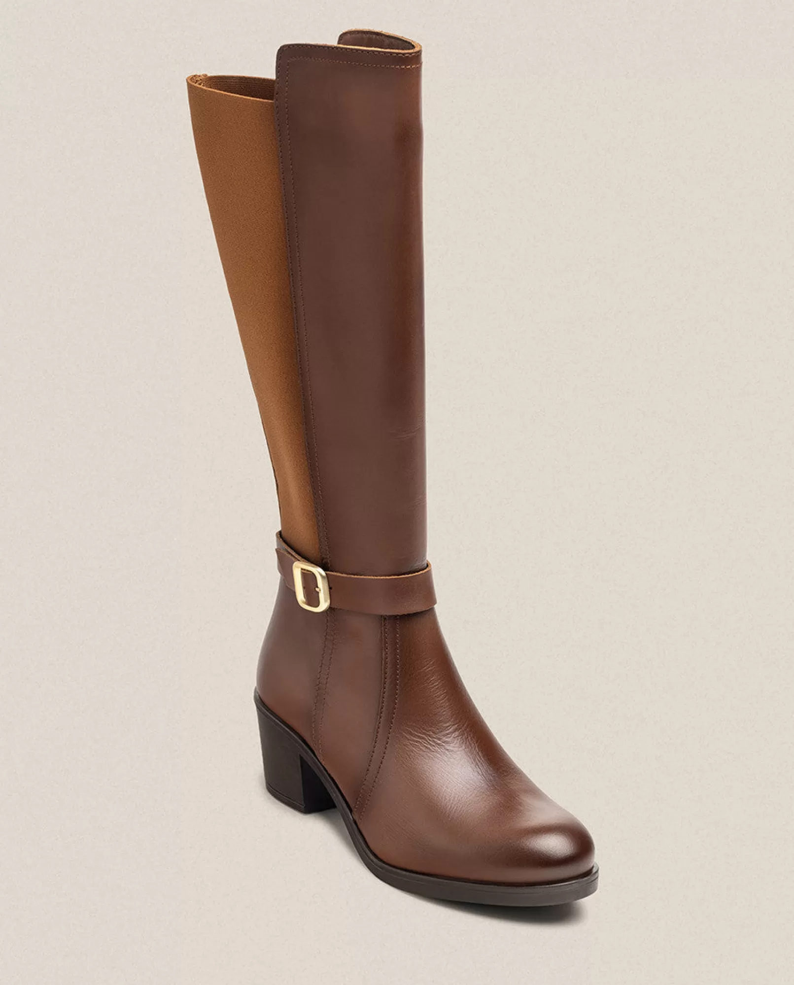 Boots^Yokono Heeled Boot LILLE-015 Brown