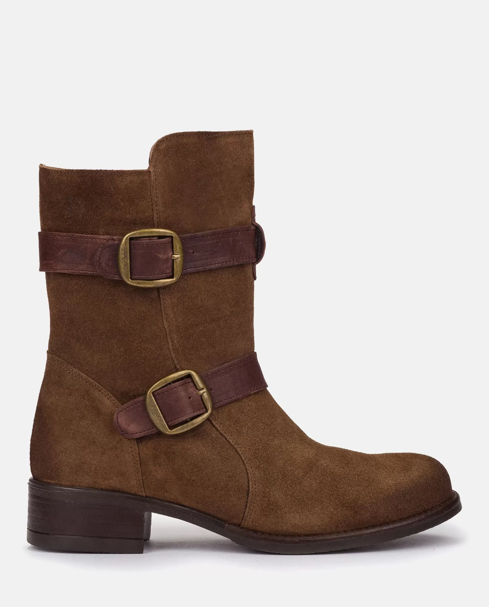 Ankle Boots^Yokono Heeled Booty MONS-003 Brown