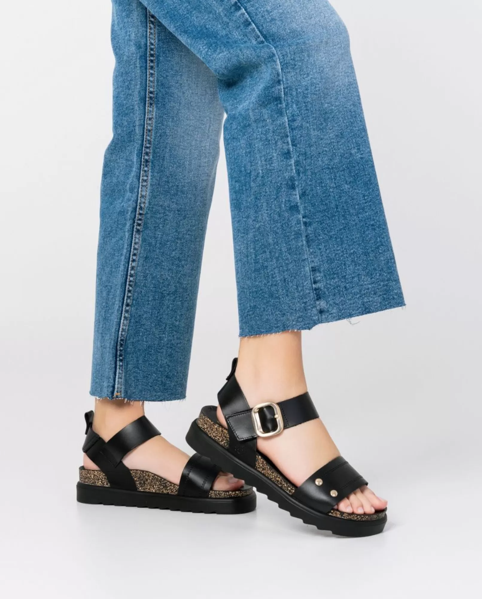 Platform Sandals^Yokono Platform Sandal TUNEZ-128 Black