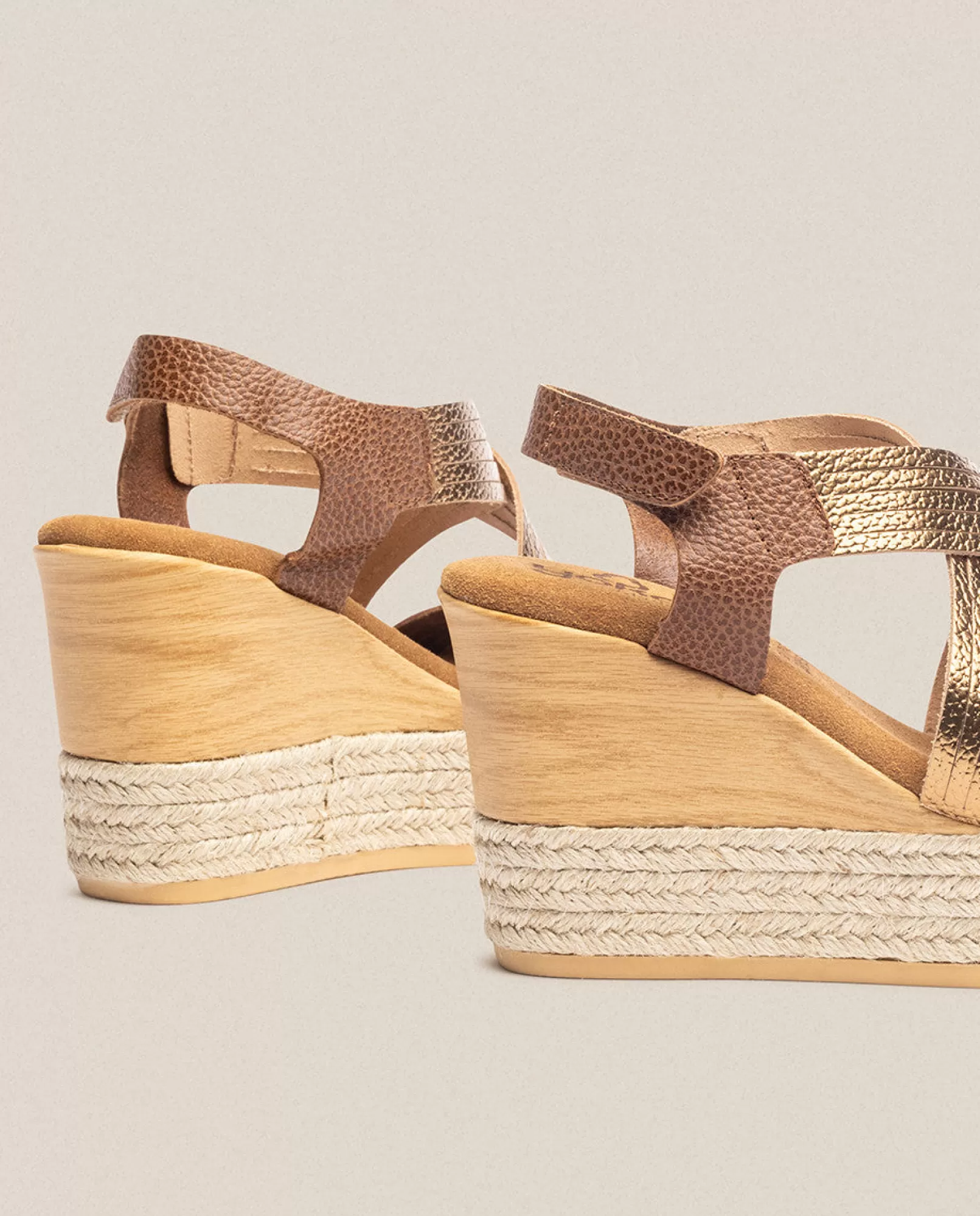 Wedge Sandals^Yokono Sandalia De Cuña Mey 003 Marron