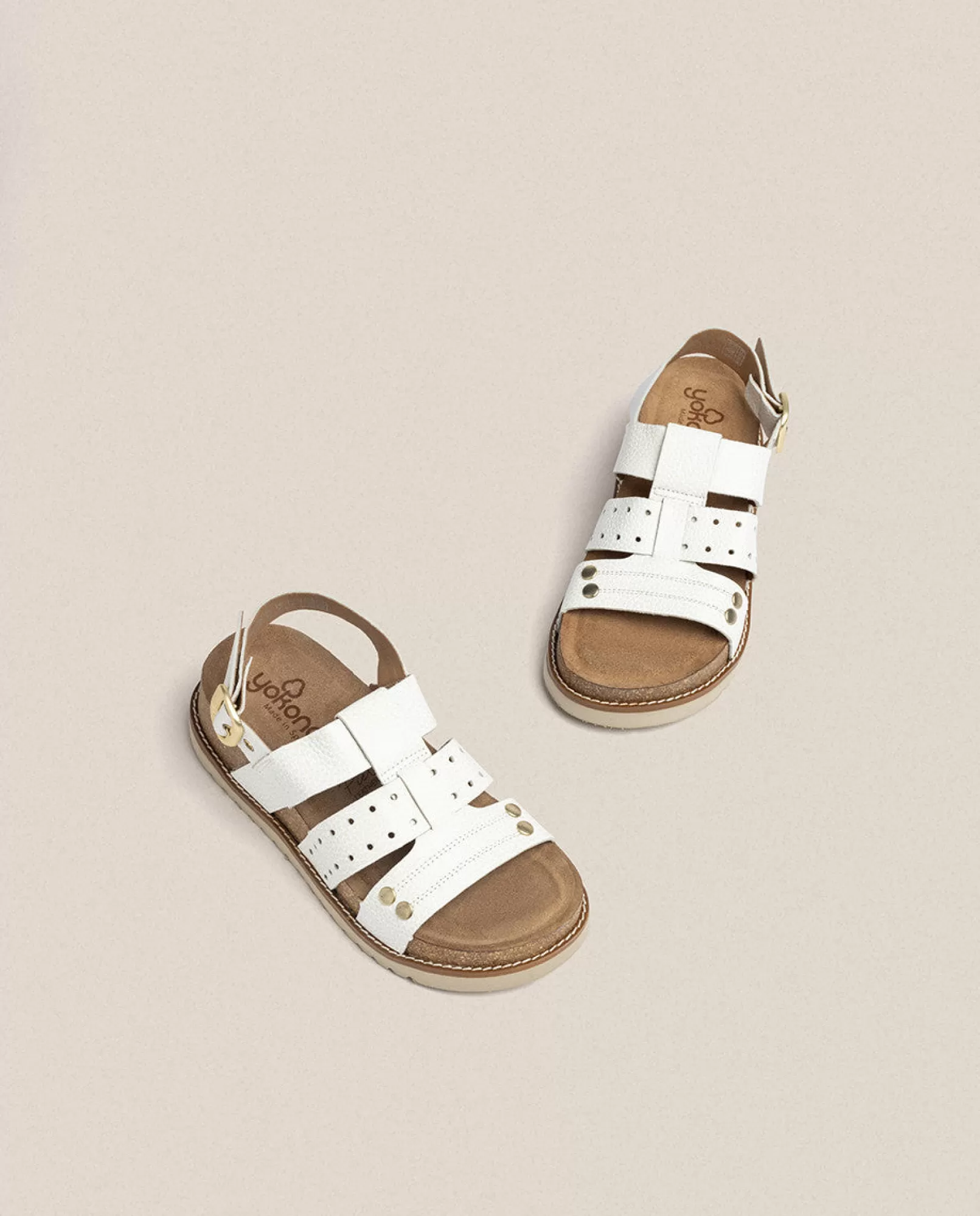 Platform Sandals^Yokono Sandalia De Plataforma Oca 007 Blanco