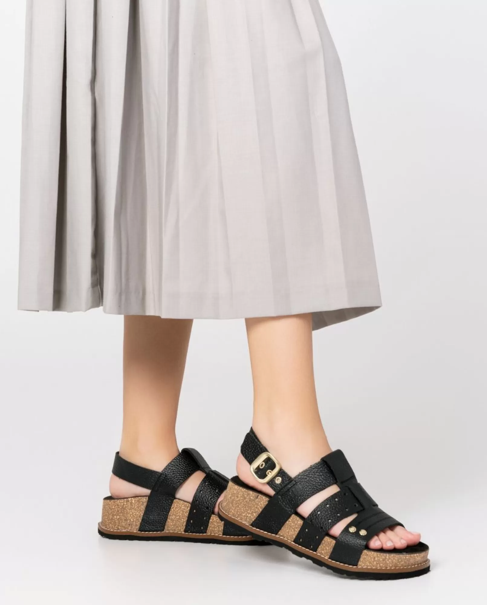 Platform Sandals^Yokono Sandalia De Plataforma Oca 007 Negro