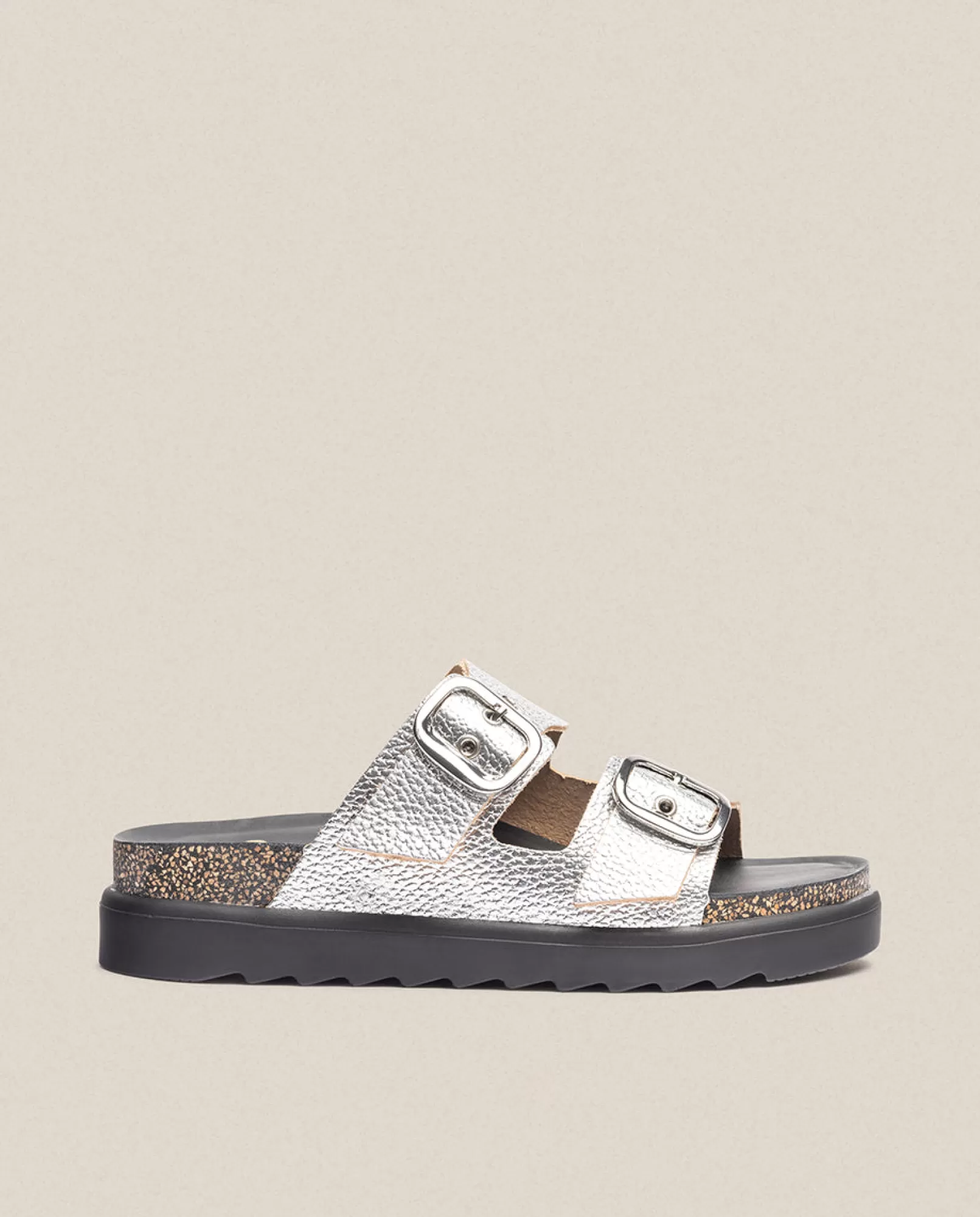 Platform Sandals^Yokono Sandalia De Plataforma Tunez 130 Plata