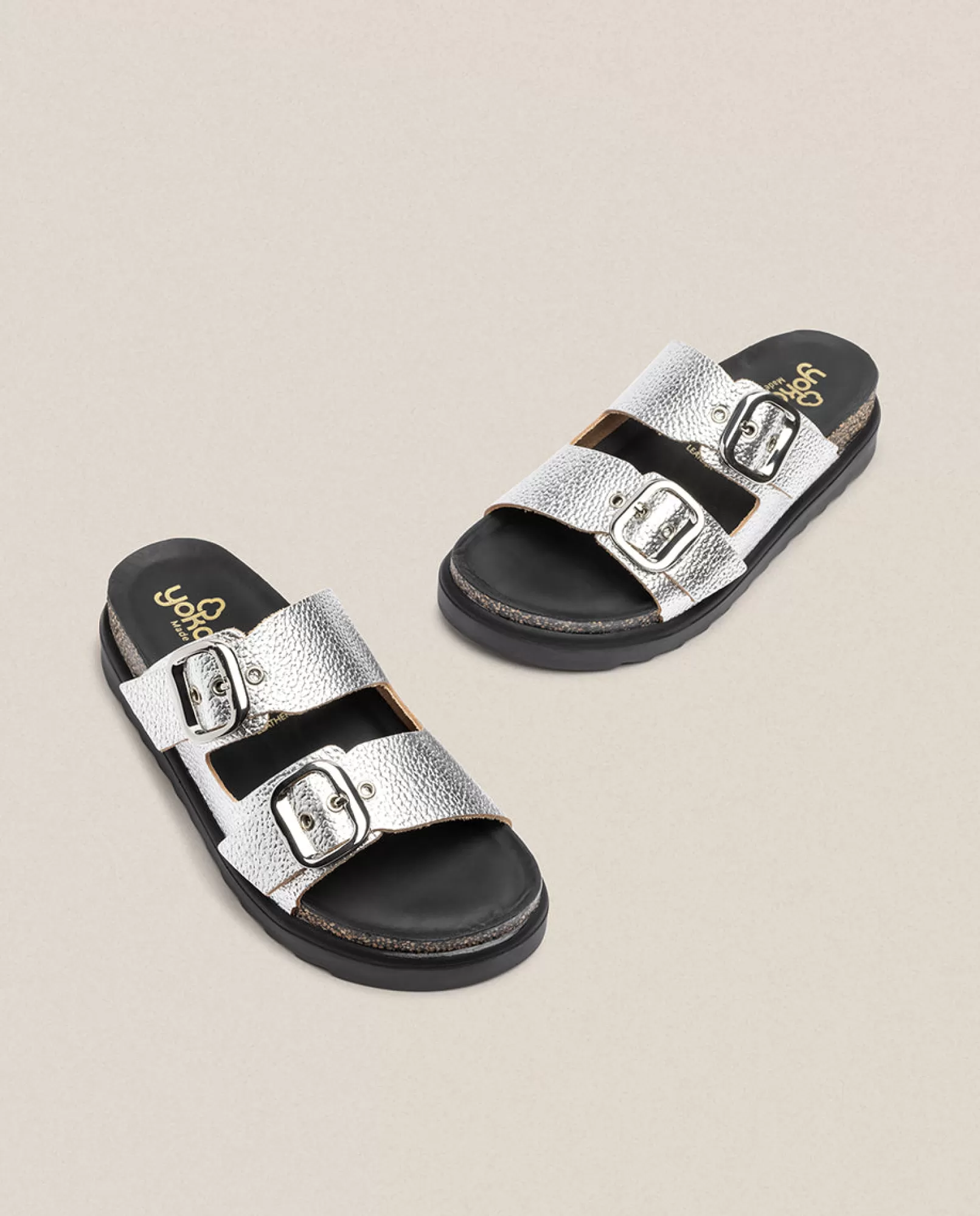 Platform Sandals^Yokono Sandalia De Plataforma Tunez 130 Plata