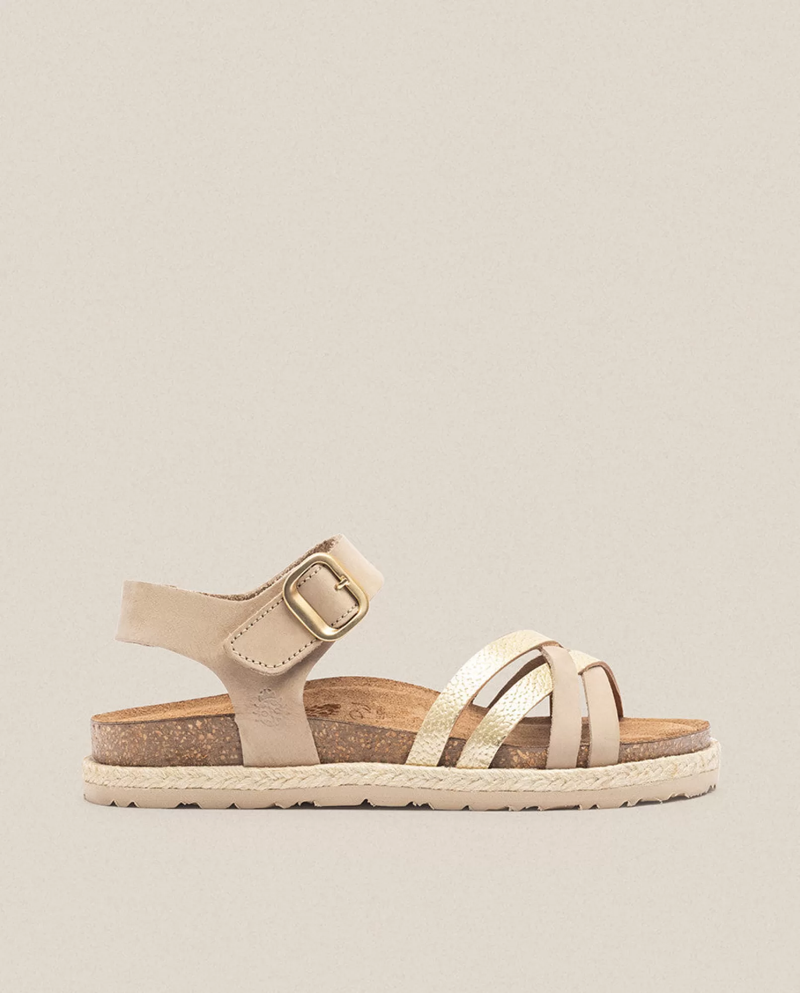 Flat Sandals^Yokono Sandalia Plana Arena 001 Beige