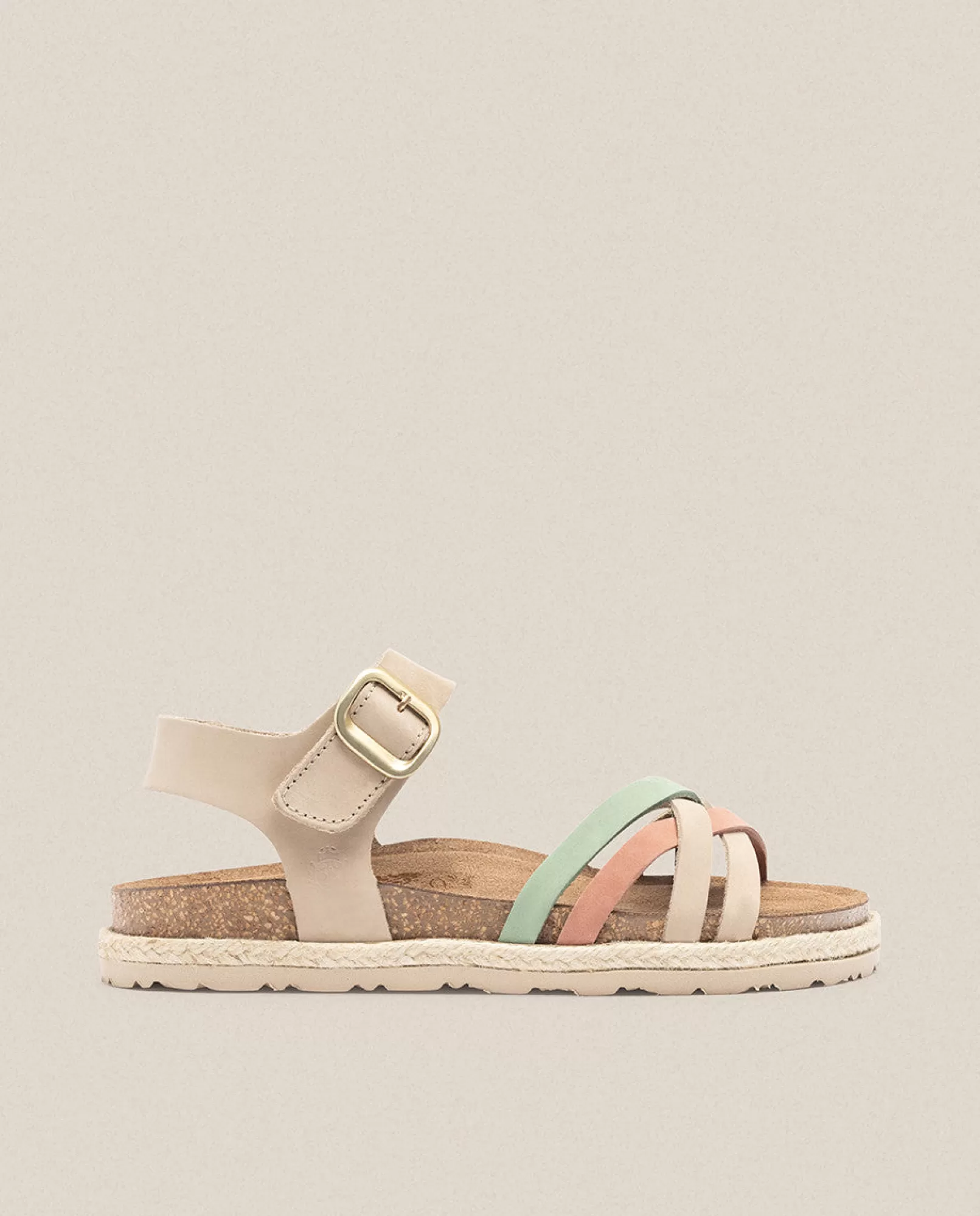 Flat Sandals^Yokono Sandalia Plana Arena 001 Beige