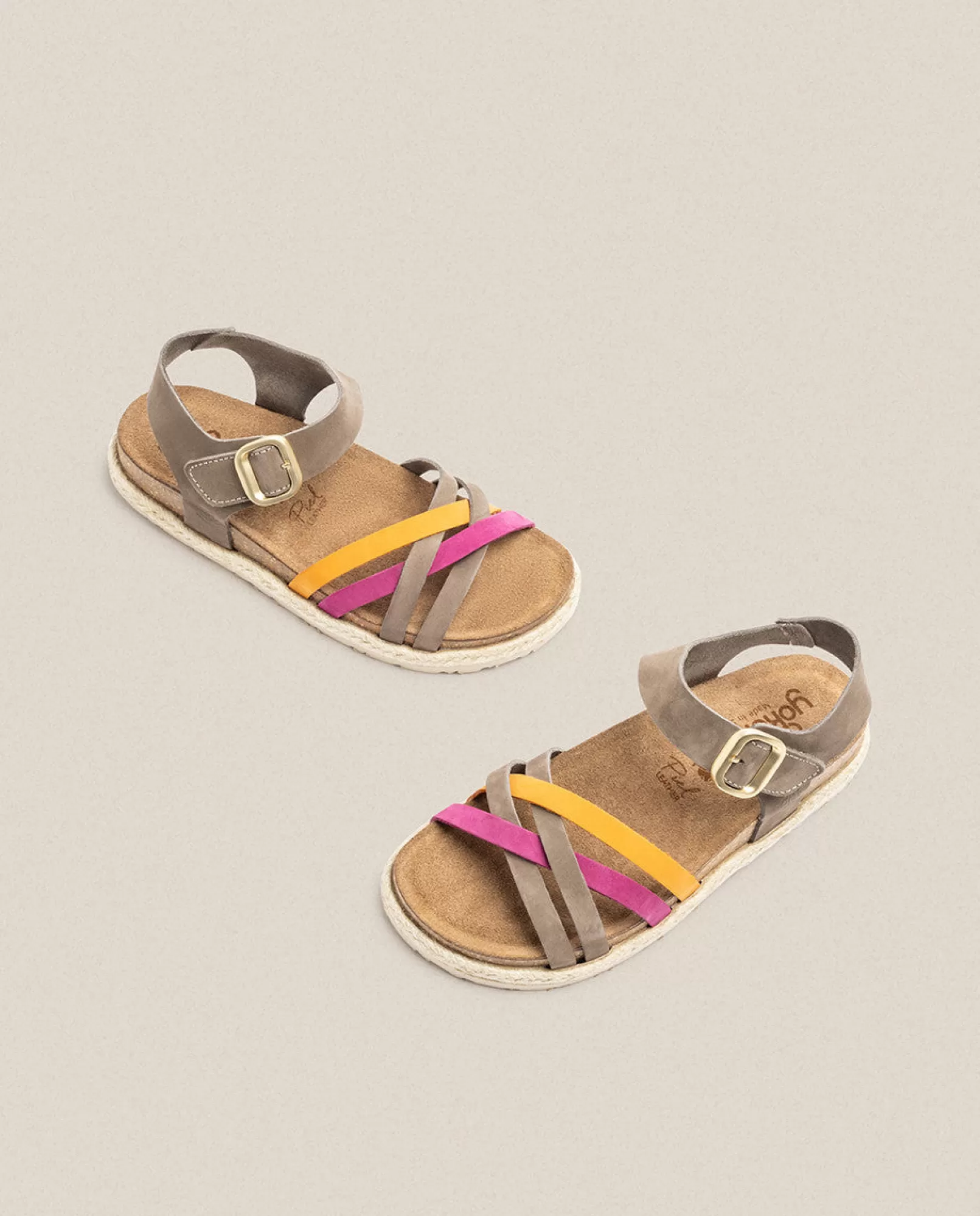 Flat Sandals^Yokono Sandalia Plana Arena 001 Rosa