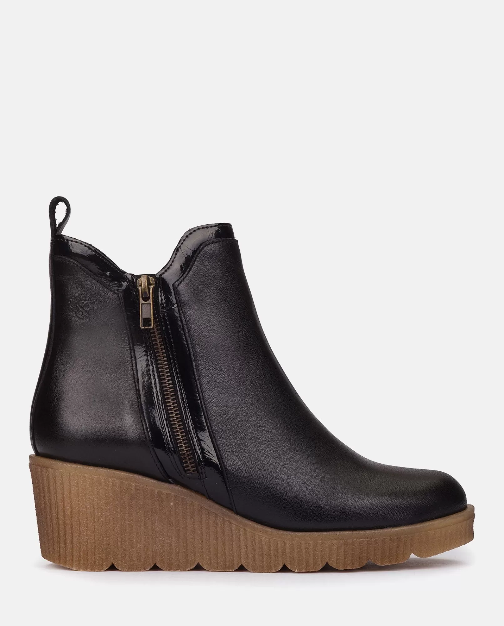 Ankle Boots^Yokono Wedge Booty MADONA-002 Black