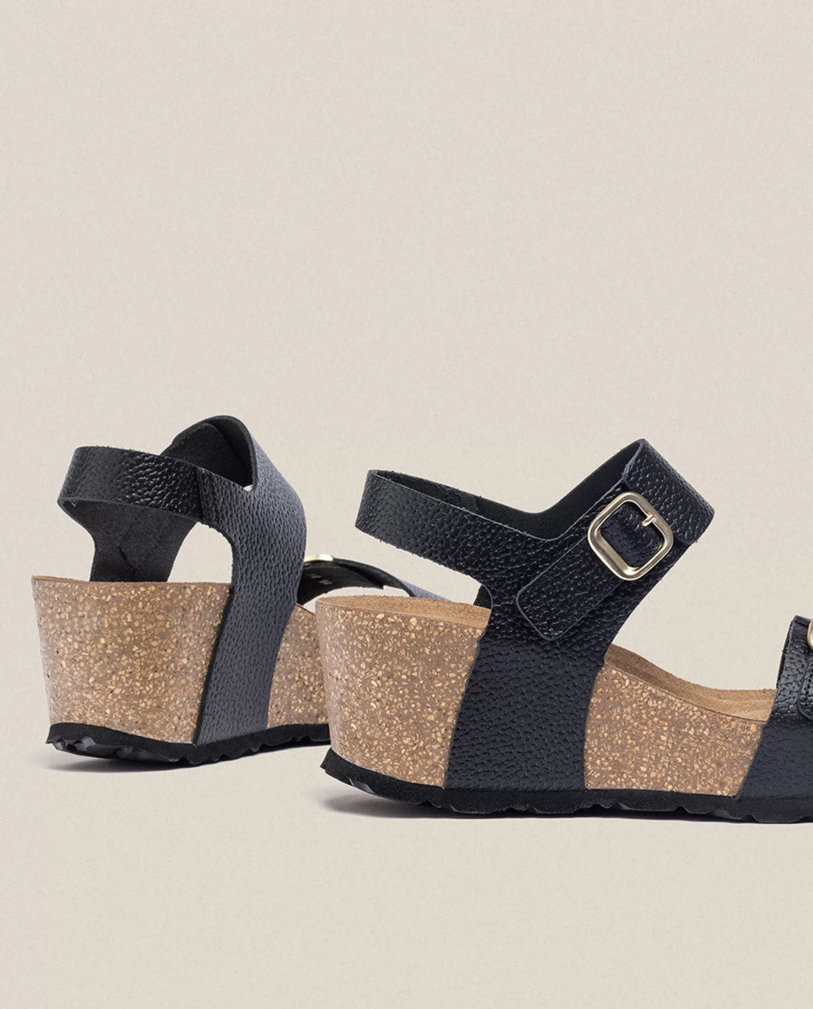 Wedge Sandals^Yokono Wedge Sandal BARI-301 Black