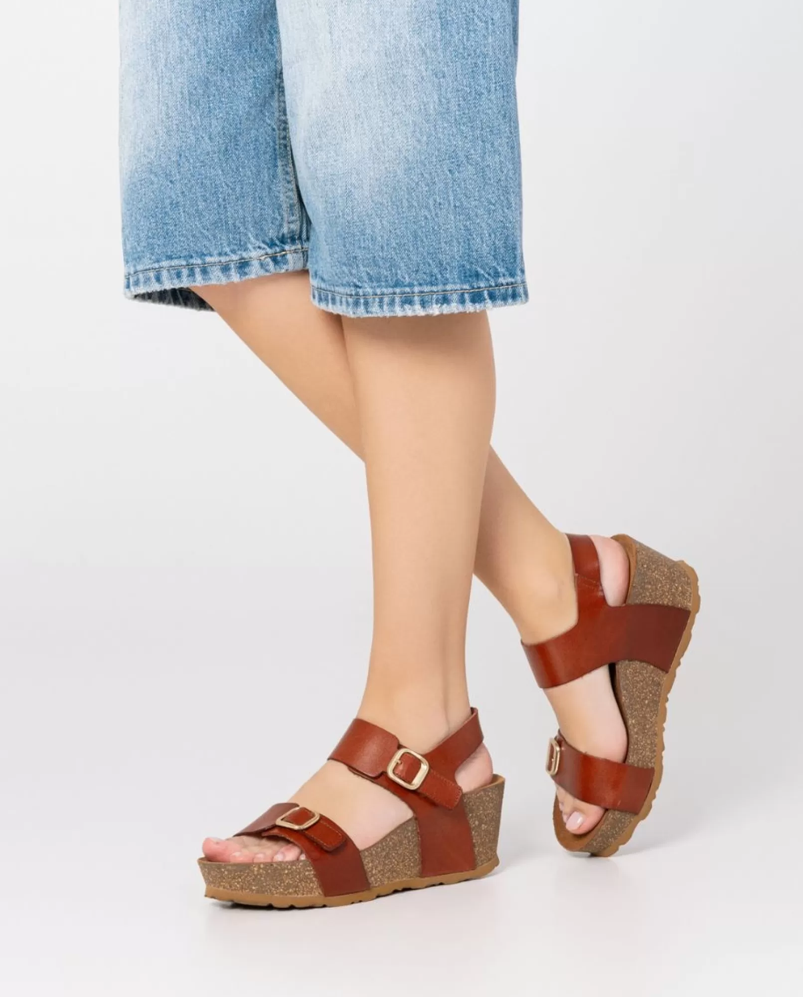 Wedge Sandals^Yokono Wedge Sandal BARI-301 Brown