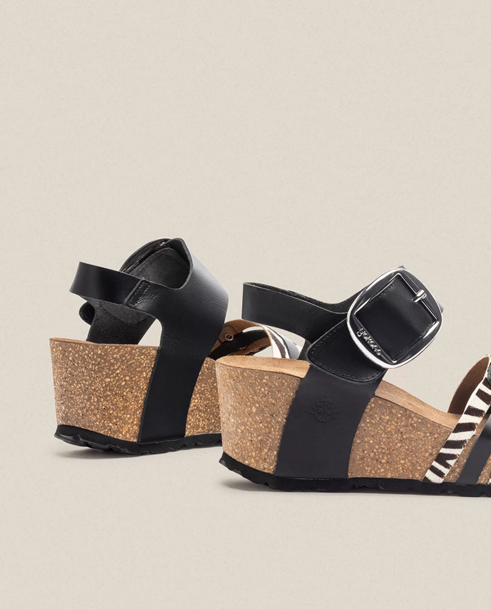 Wedge Sandals^Yokono Wedge Sandal BARI 304 Black