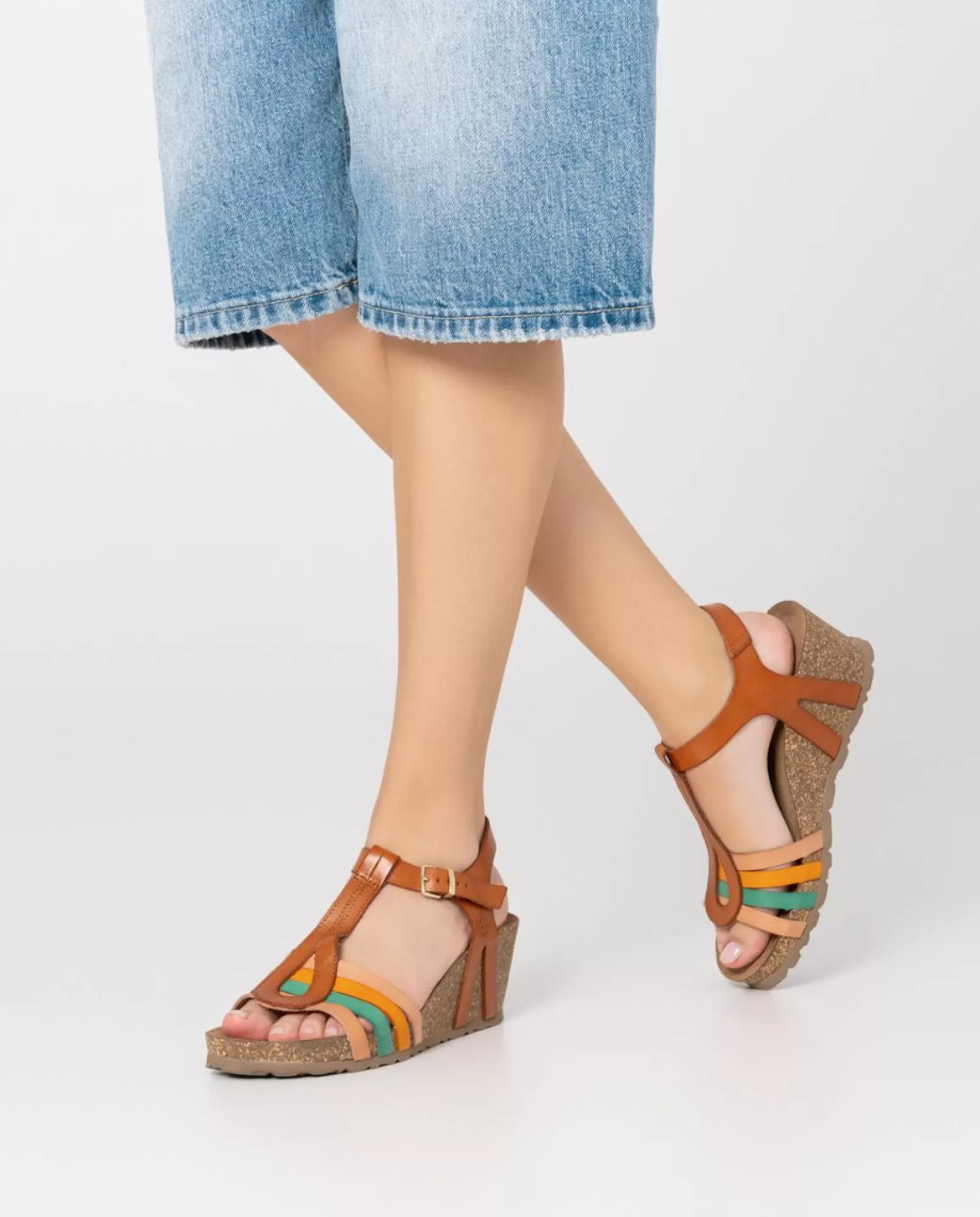 Wedge Sandals^Yokono Wedge Sandal CADIZ-301 Brown