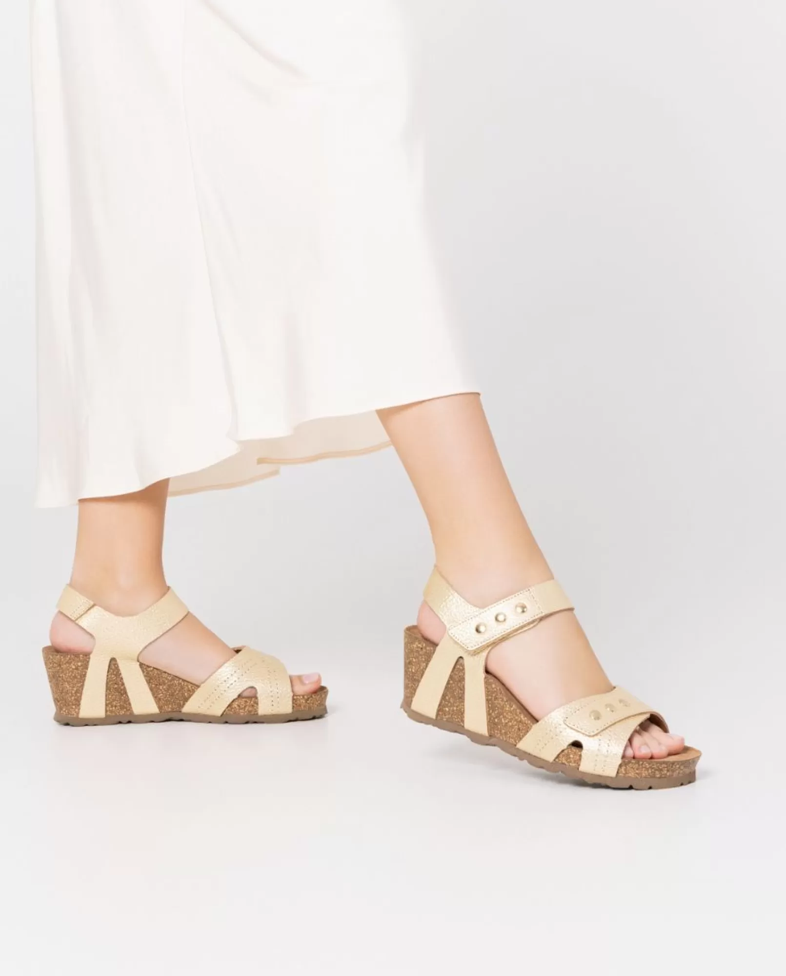 Wedge Sandals^Yokono Wedge Sandal CADIZ-303 Gold