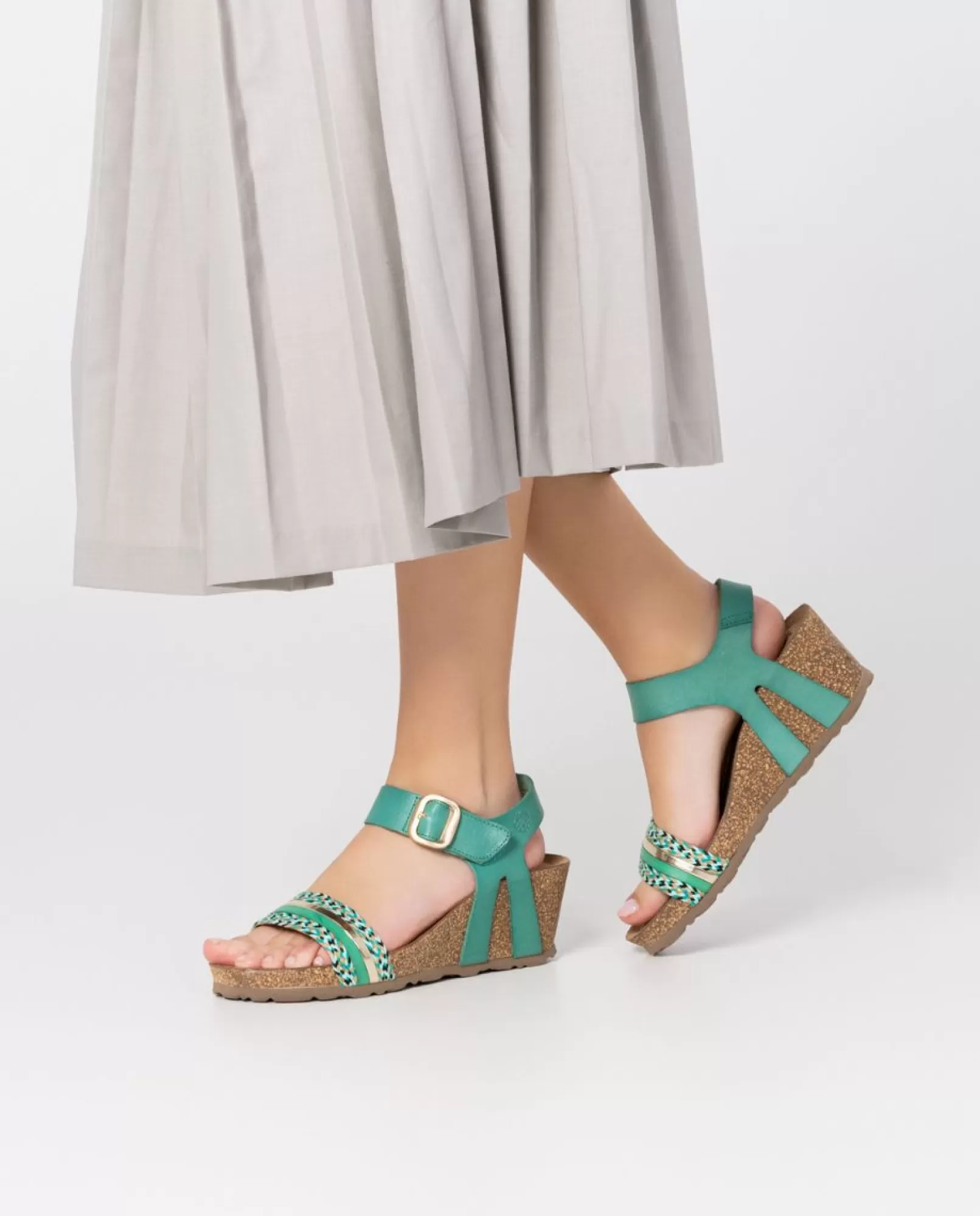 Wedge Sandals^Yokono Wedge Sandal CADIZ-306 Green