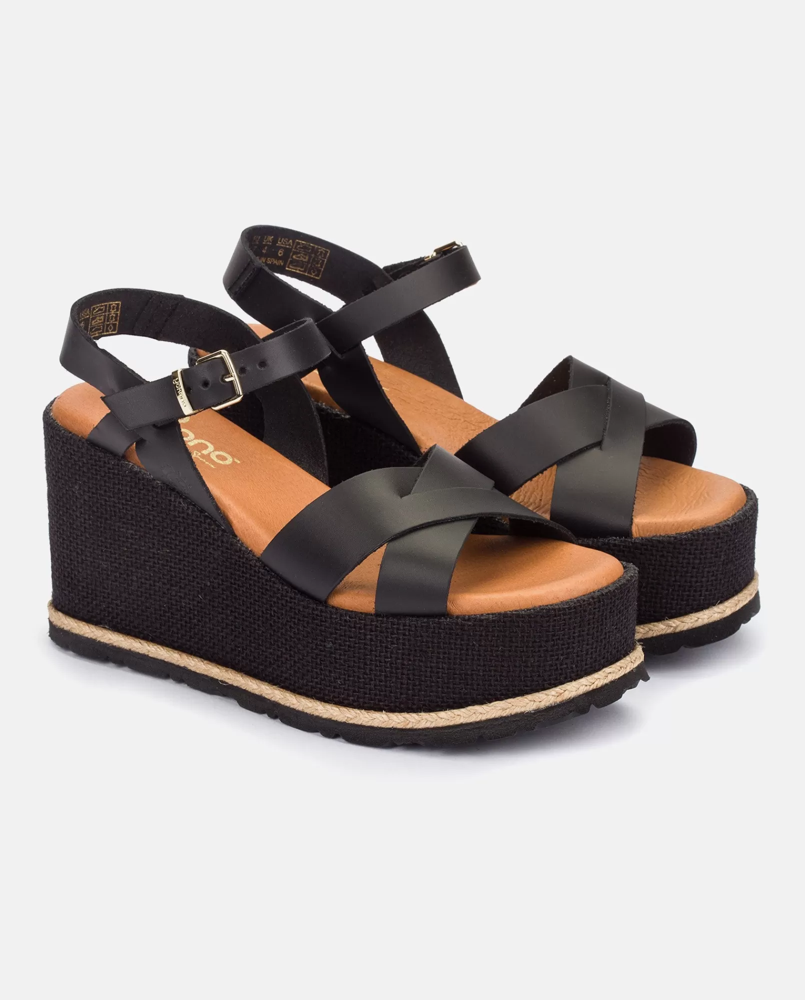 Wedge Sandals^Yokono Wedge Sandal LANZAROTE-003 Black