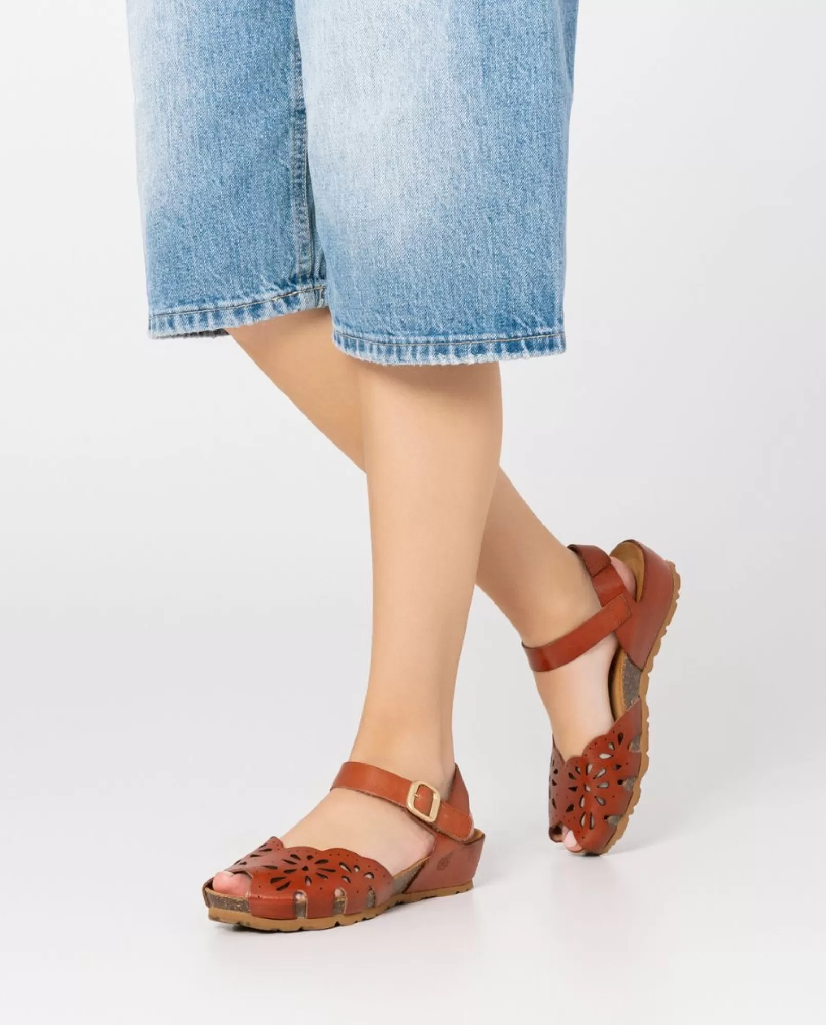 Wedge Sandals^Yokono Wedge Sandal MONACO-047 Brown