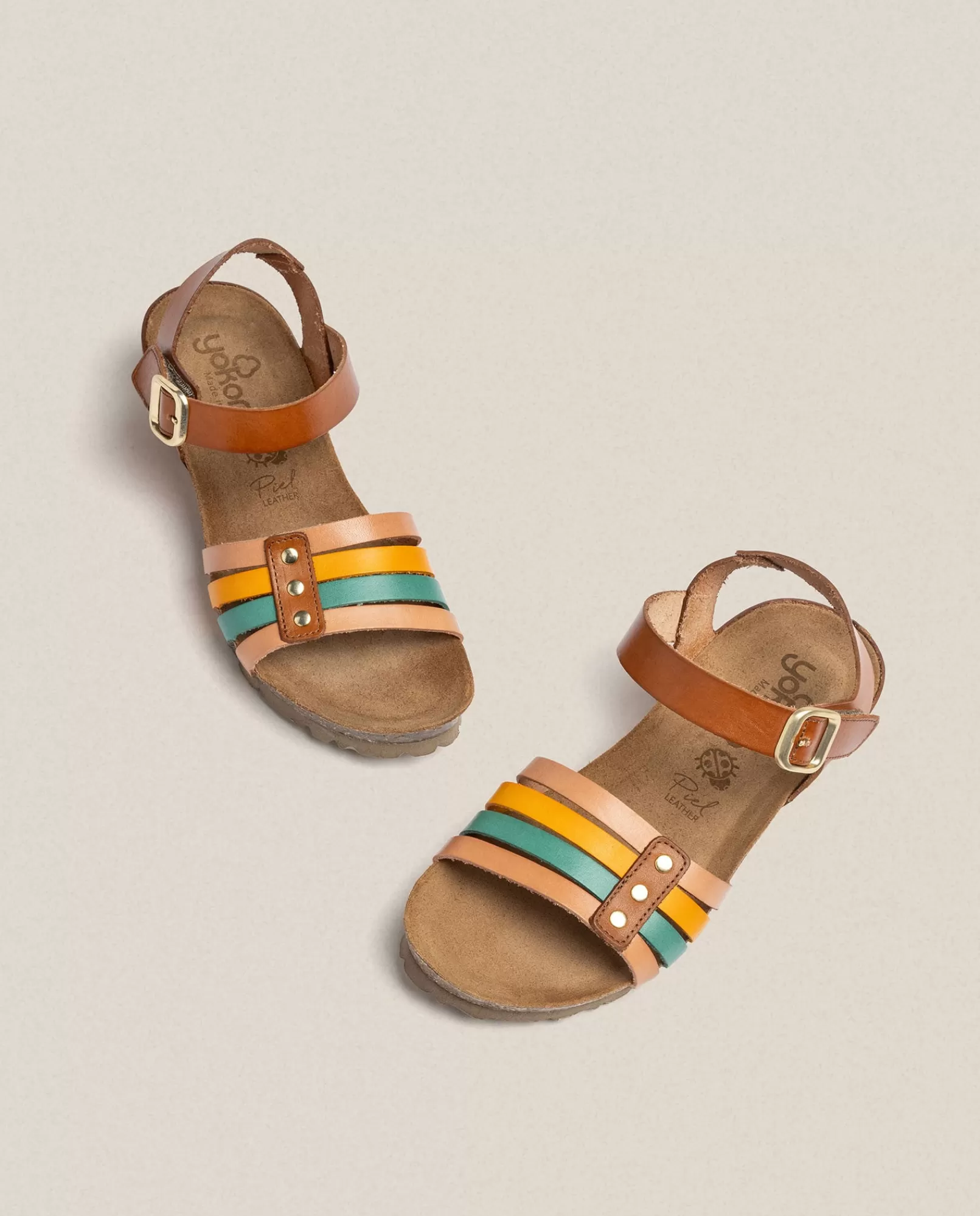 Wedge Sandals^Yokono Wedge Sandal MONACO-051 Brown