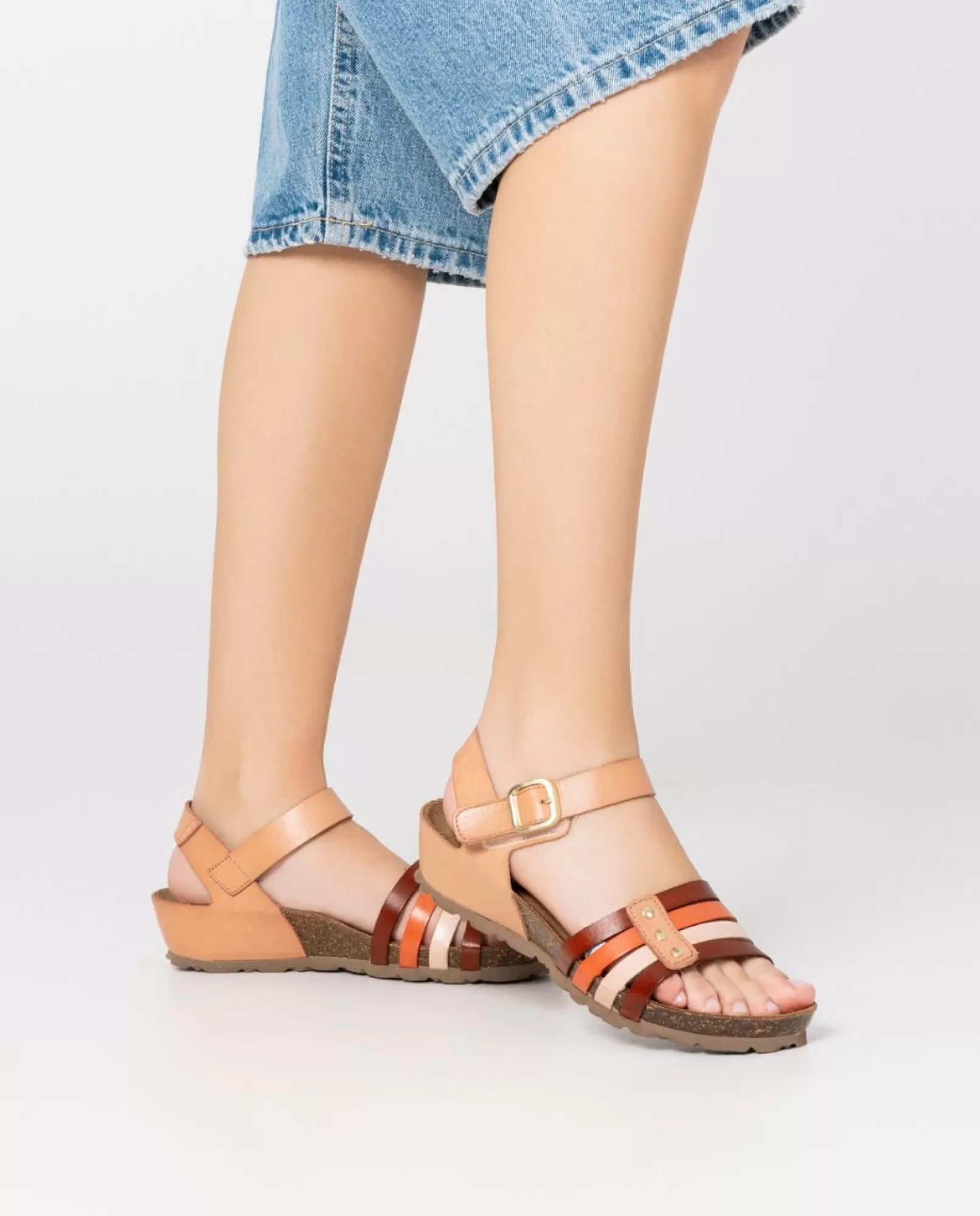 Wedge Sandals^Yokono Wedge Sandal MONACO-051 Brown