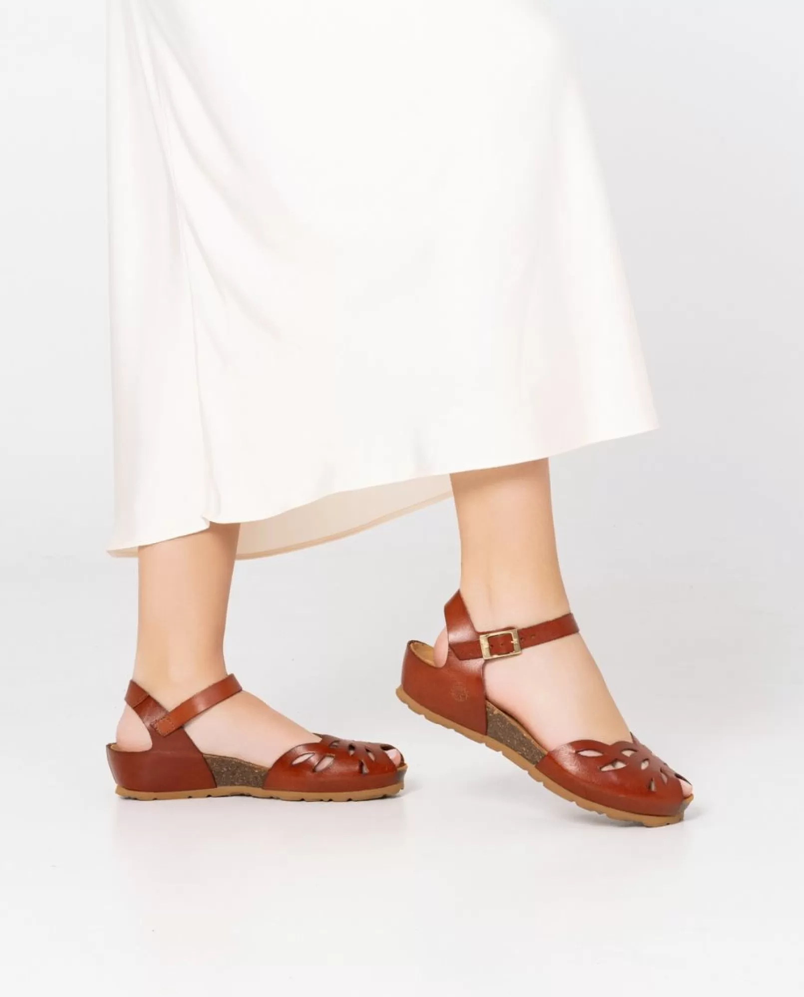 Wedge Sandals^Yokono Wedged Sandal MONACO-003 Brown